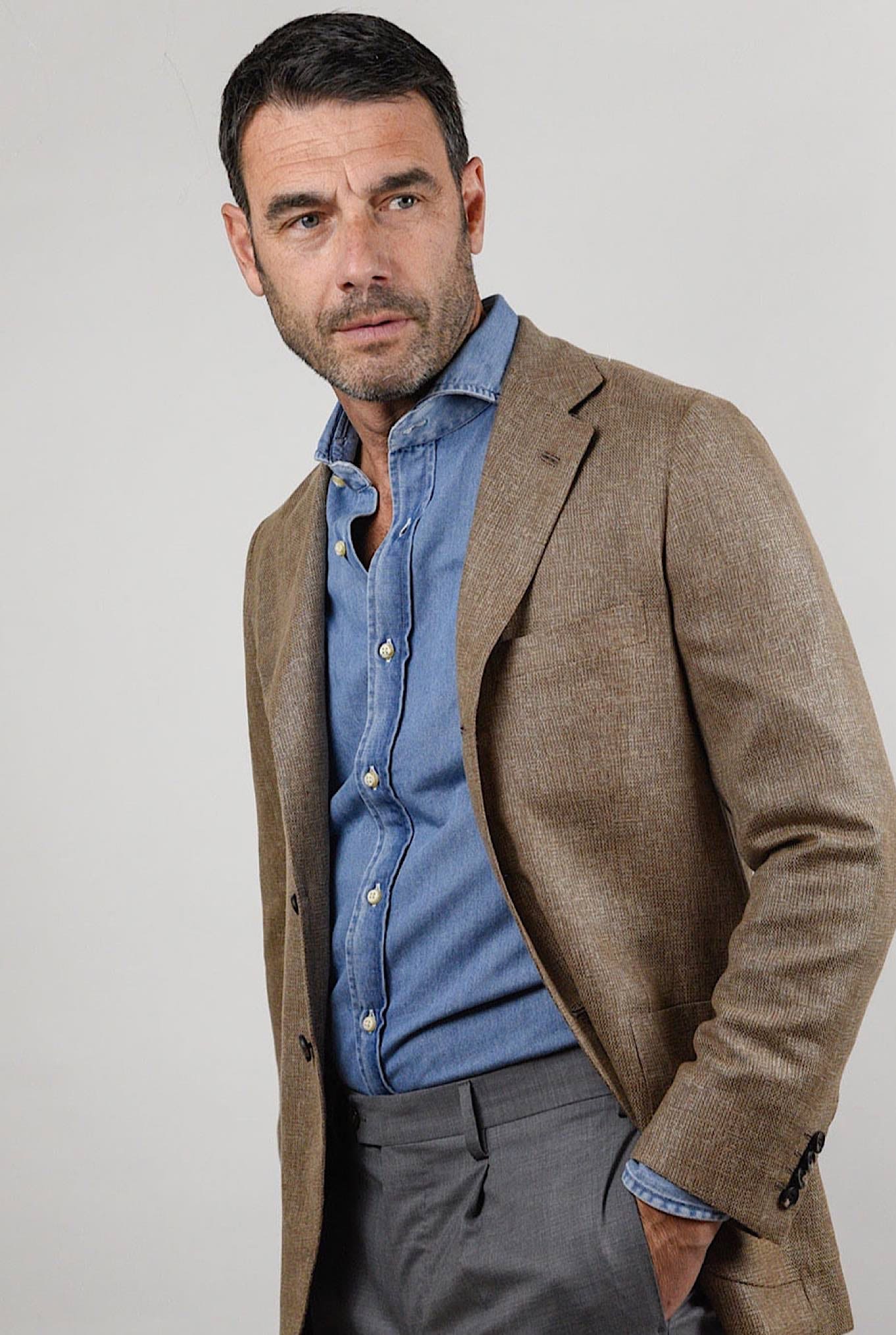 Giacca Cashmere Tabacco KITON