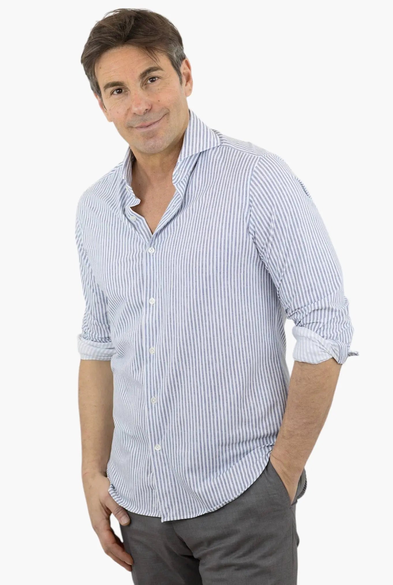 FFF Camicia Active Righe Blu - Guarino Store
