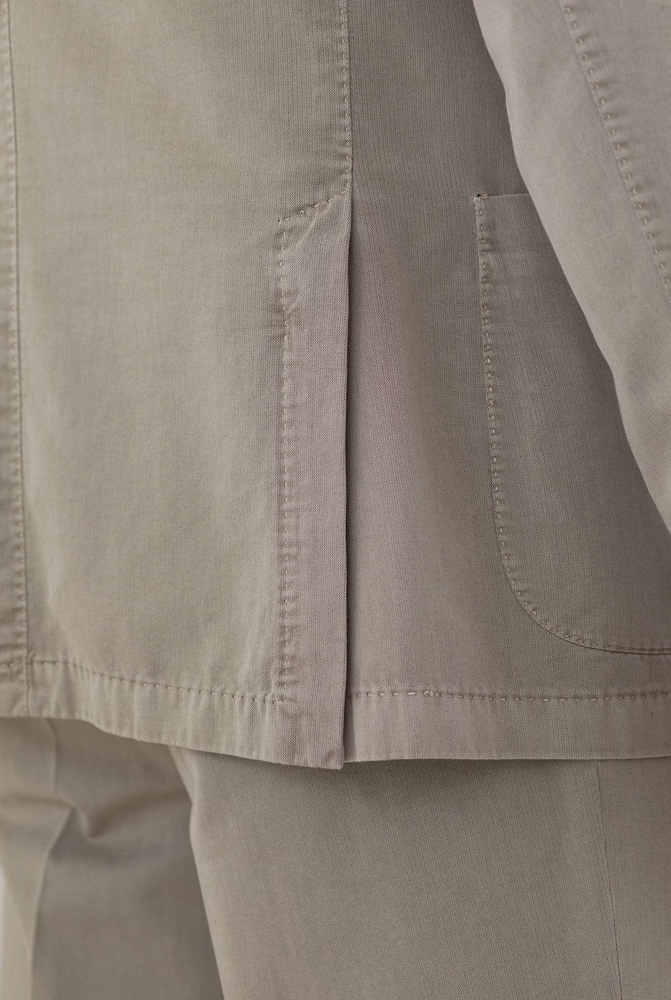 BOGLIOLI Abito Cotone Lavato Beige Petto a Lancia - Guarino Store