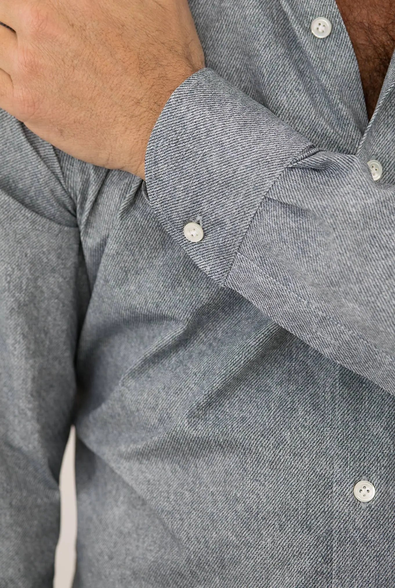 FFF Camicia Active Effetto Denim Grigio Chiaro - Guarino Store
