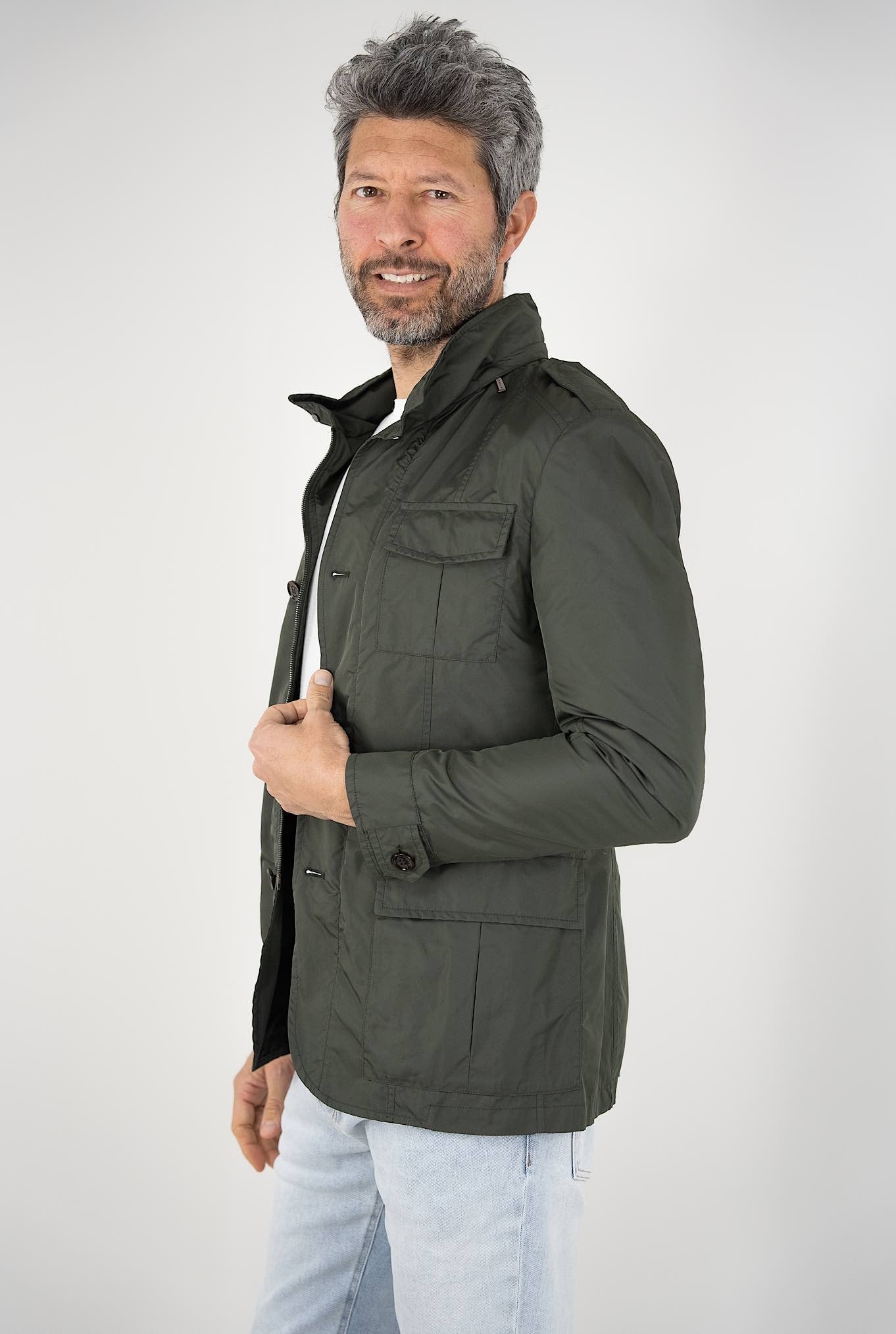 MOORER Field Jacket mod. Porto Idrorepellente Verde - Guarino Store