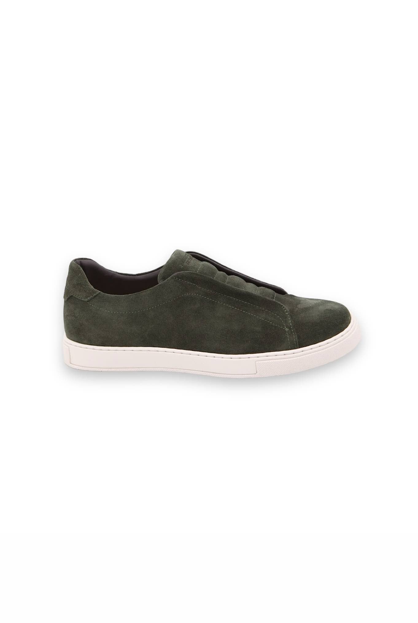 Sneakers Suede Slip On Verde