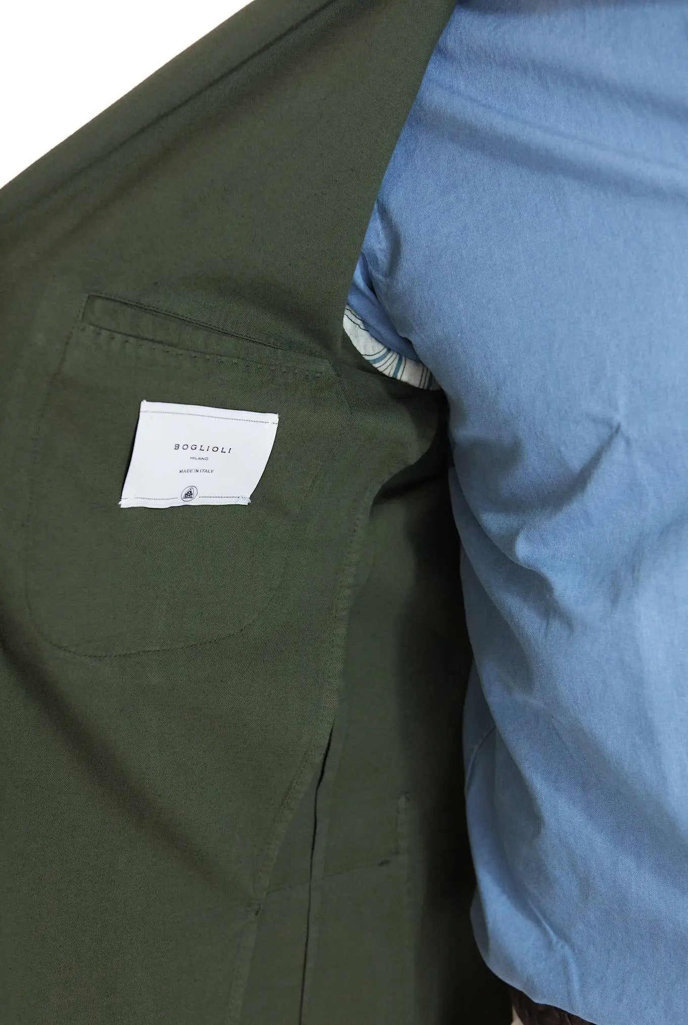 BOGLIOLI Giacca K-Jacket Cotone e Lino Verde - Guarino Store