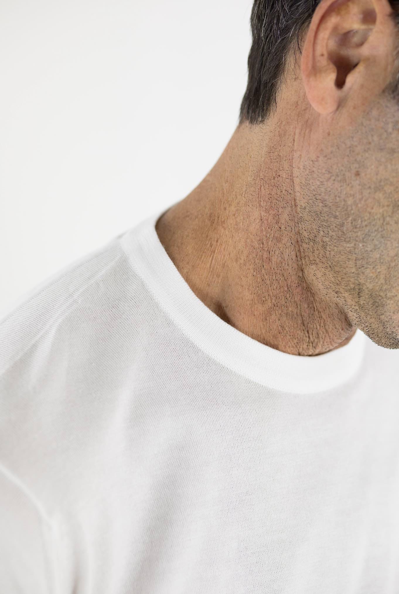 T-Shirt mod. Lorca Sea Island Cotton Bianco JOHN SMEDLEY