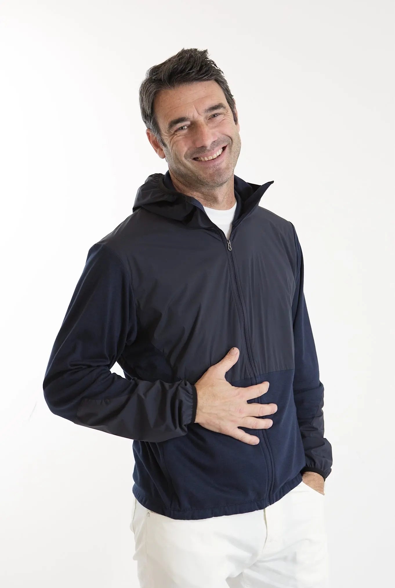SEASE Felpa Cappuccio Jersey Blu Navy - Guarino Store