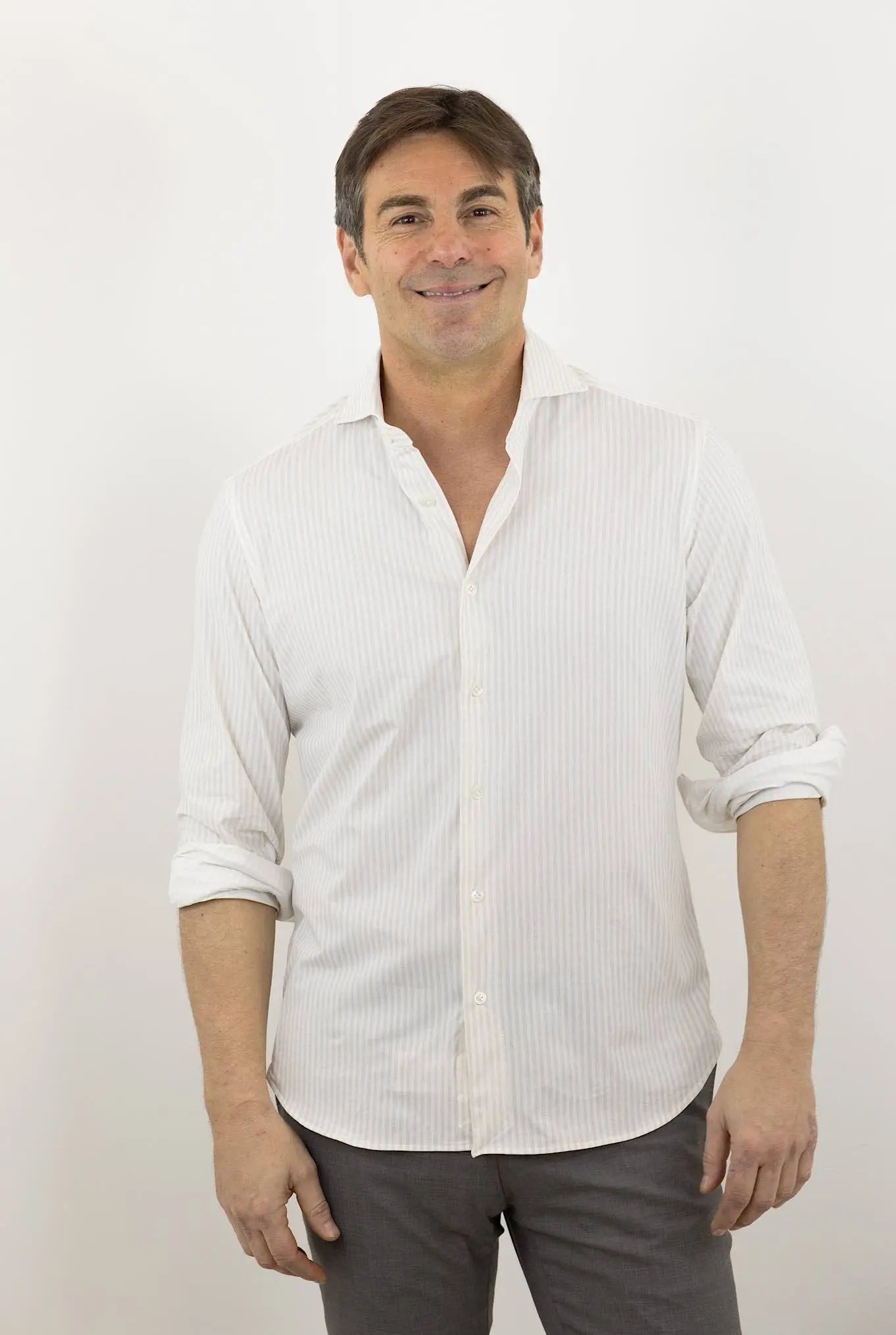 FFF Camicia Active Righe Beige - Guarino Store