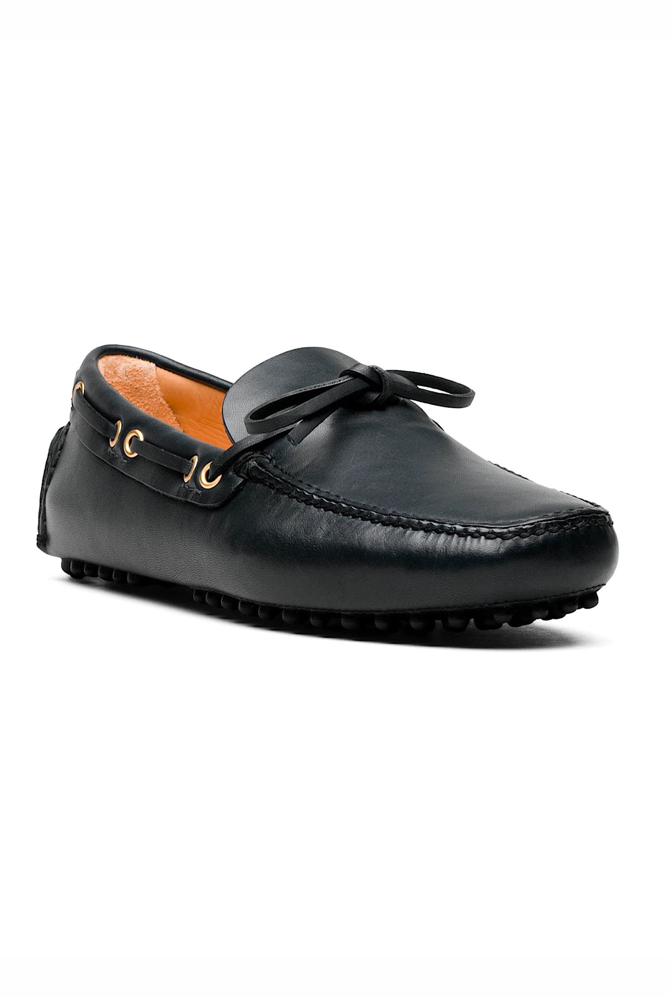 Mocassino in Pelle Nera CAR SHOE