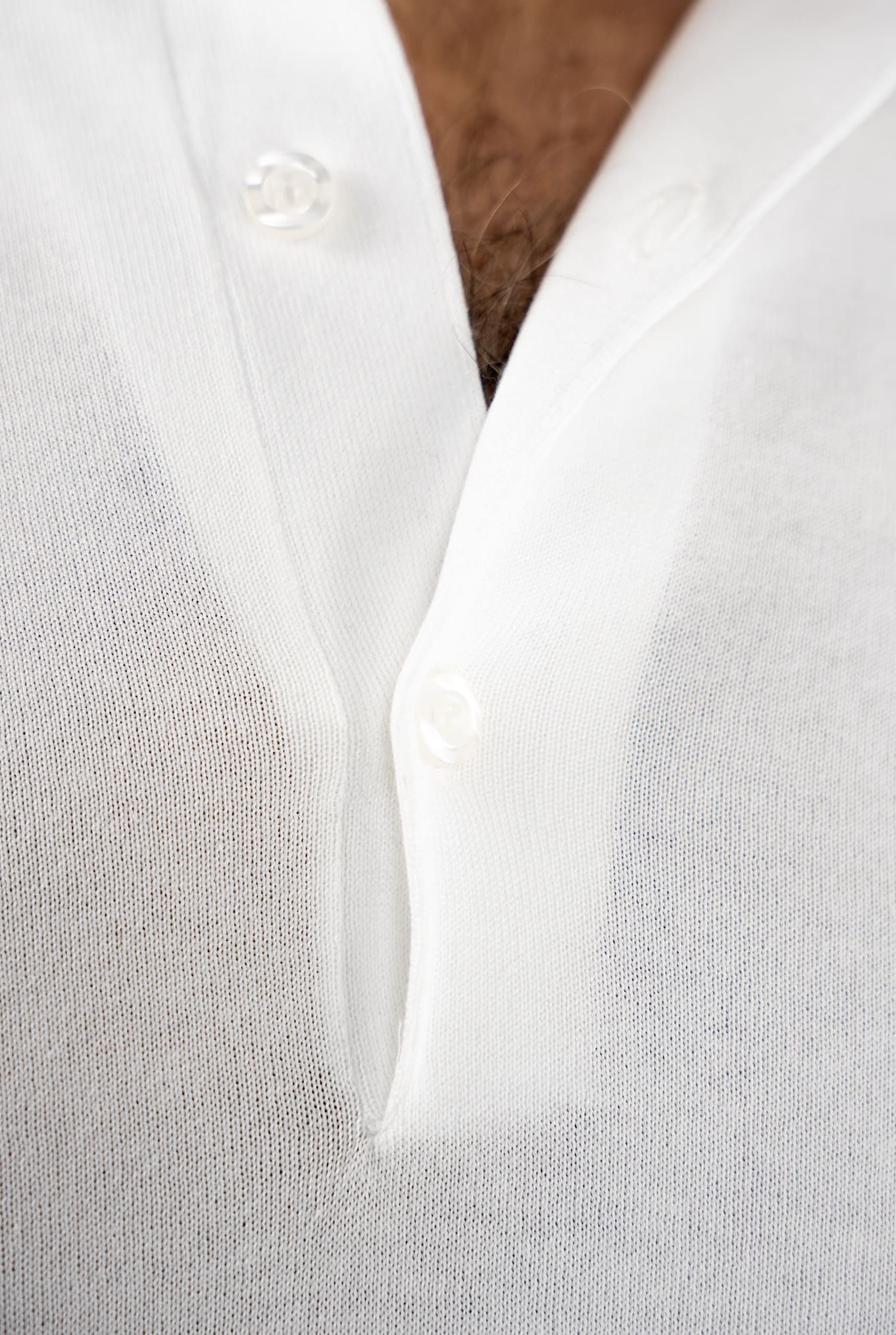 Polo "Adrian" Cotone Sea Island Bianco JOHN SMEDLEY