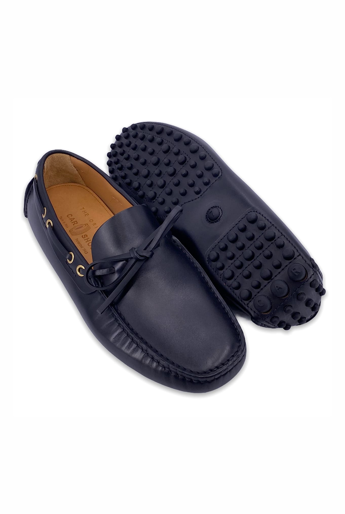 Mocassino in Pelle Nera CAR SHOE