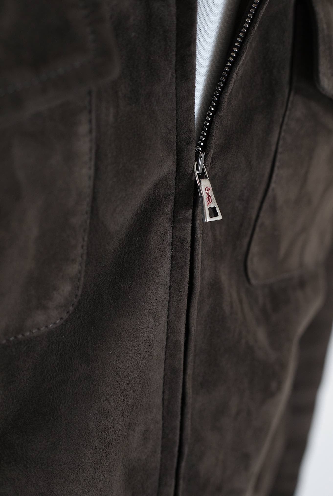 STEWART Giubbino Sfoderato in Suede Testa di Moro - Guarino Store