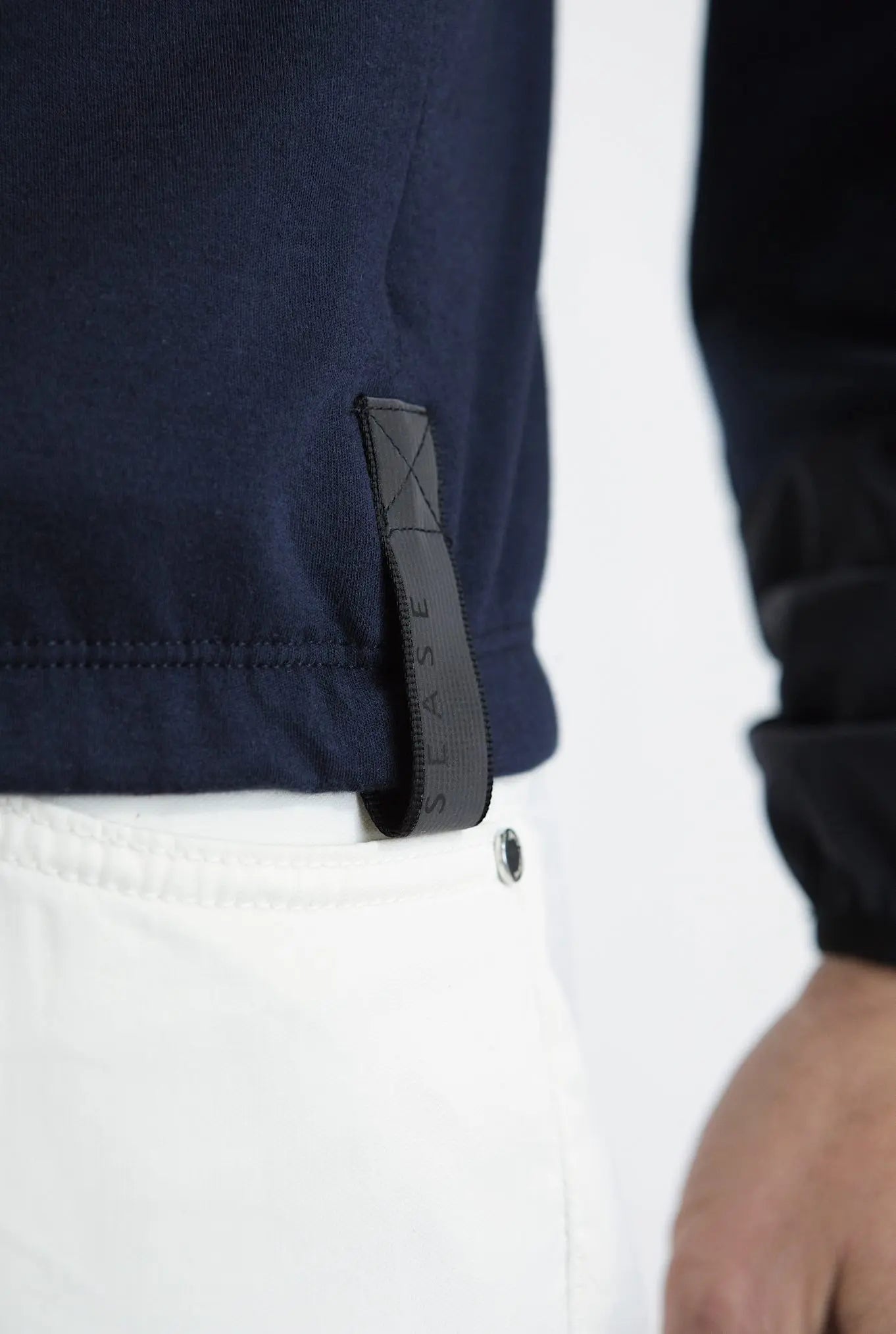 SEASE Felpa Cappuccio Jersey Blu Navy - Guarino Store