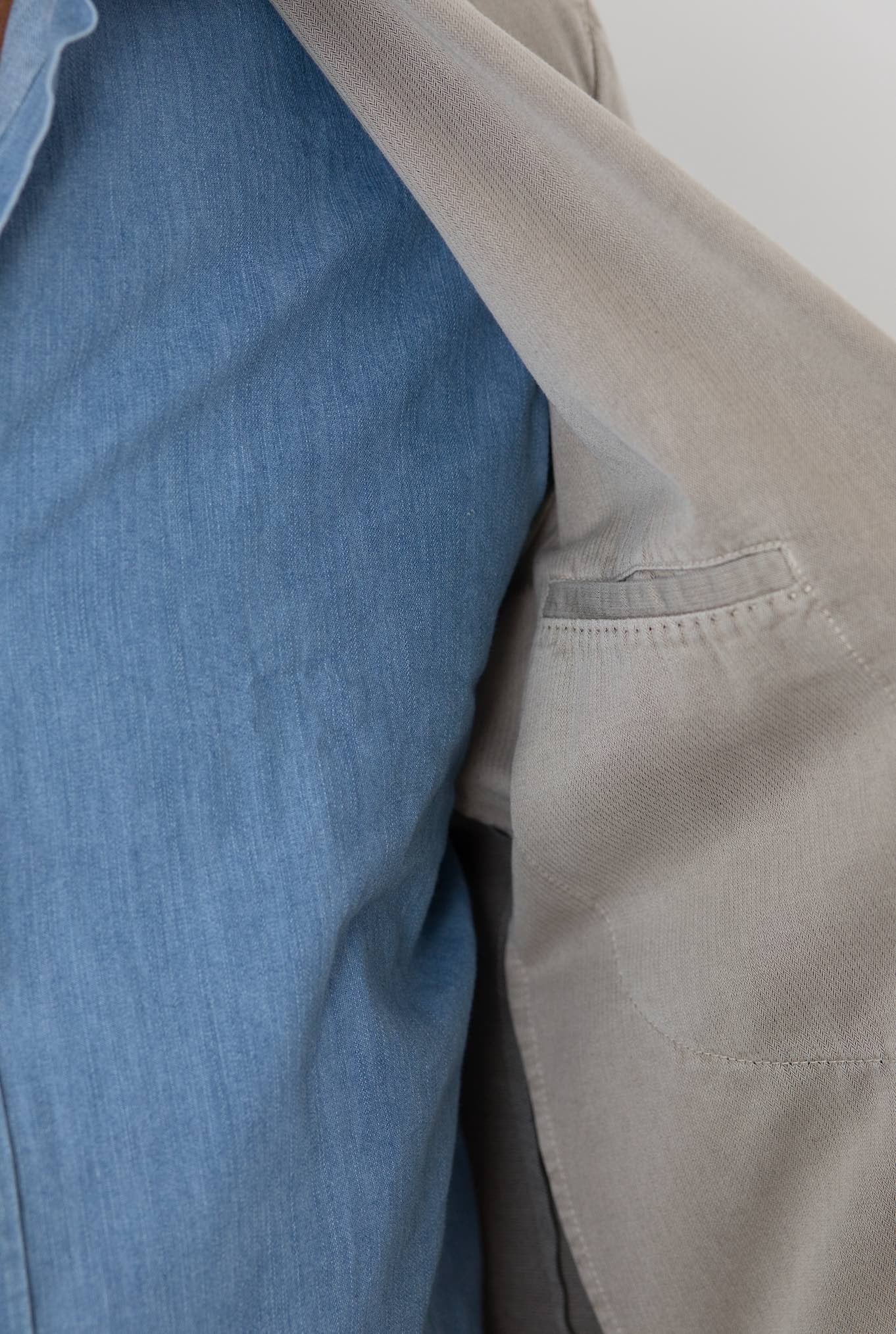 Abito Cotone Lavato Beige Petto a Lancia BOGLIOLI
