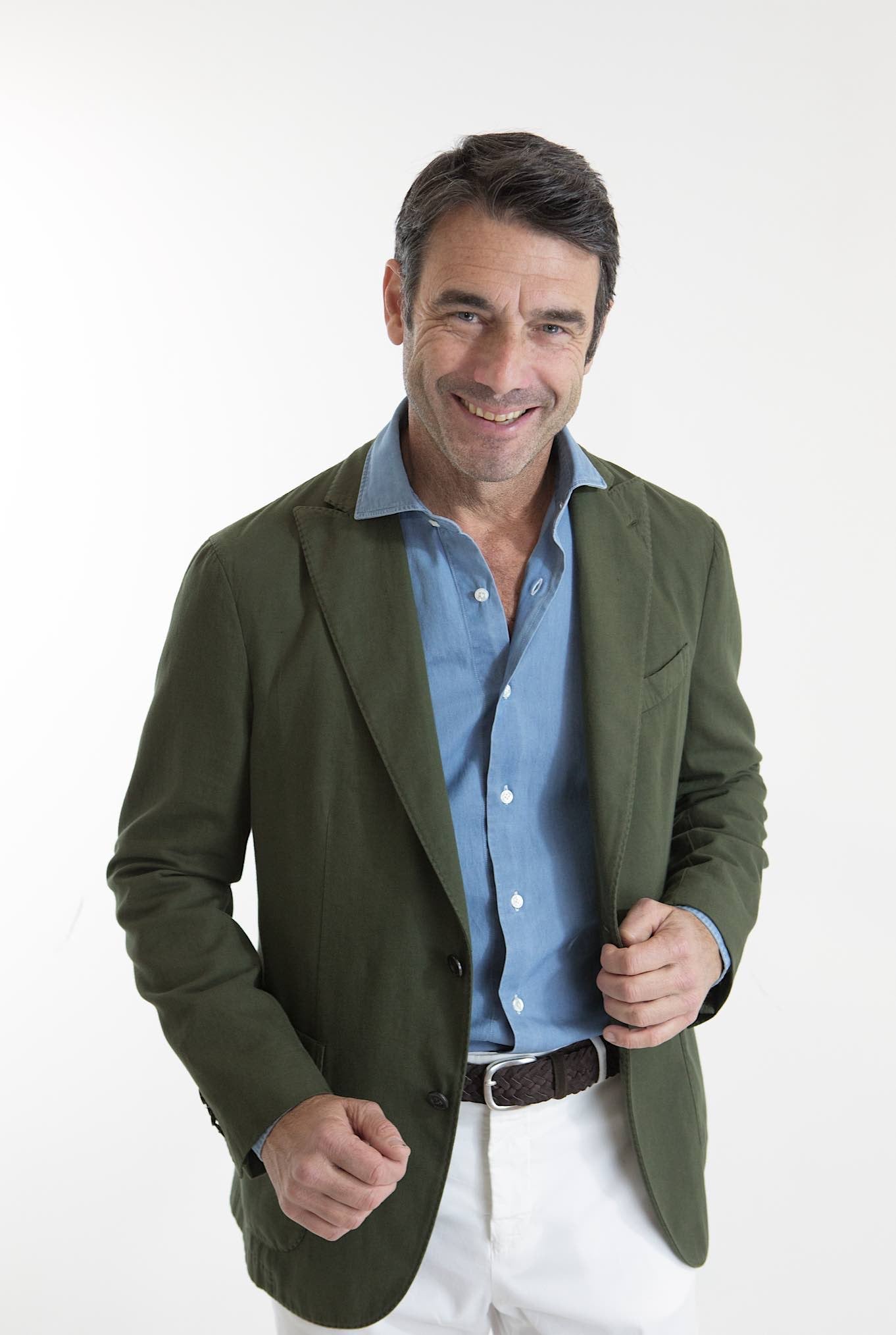 BOGLIOLI Giacca K-Jacket Cotone e Lino Verde - Guarino Store