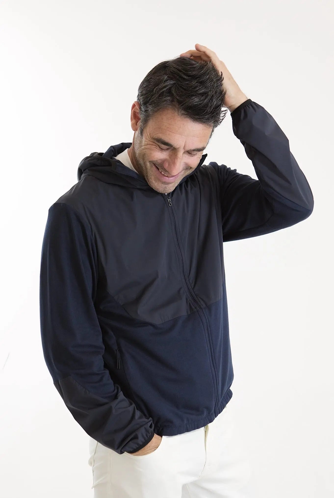 SEASE Felpa Cappuccio Jersey Blu Navy - Guarino Store