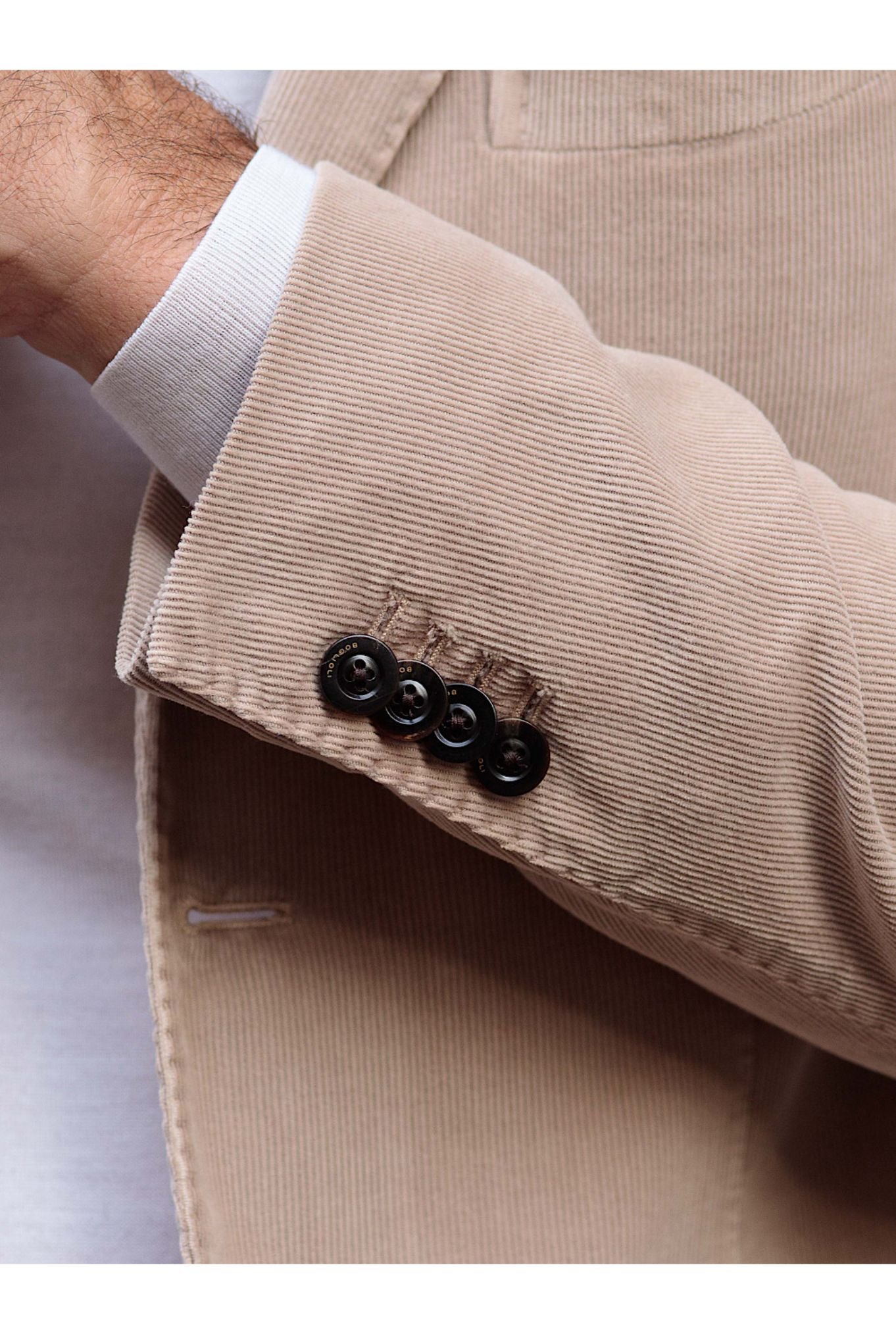 K-Jacket Velluto Cotone beige - Guarino Store