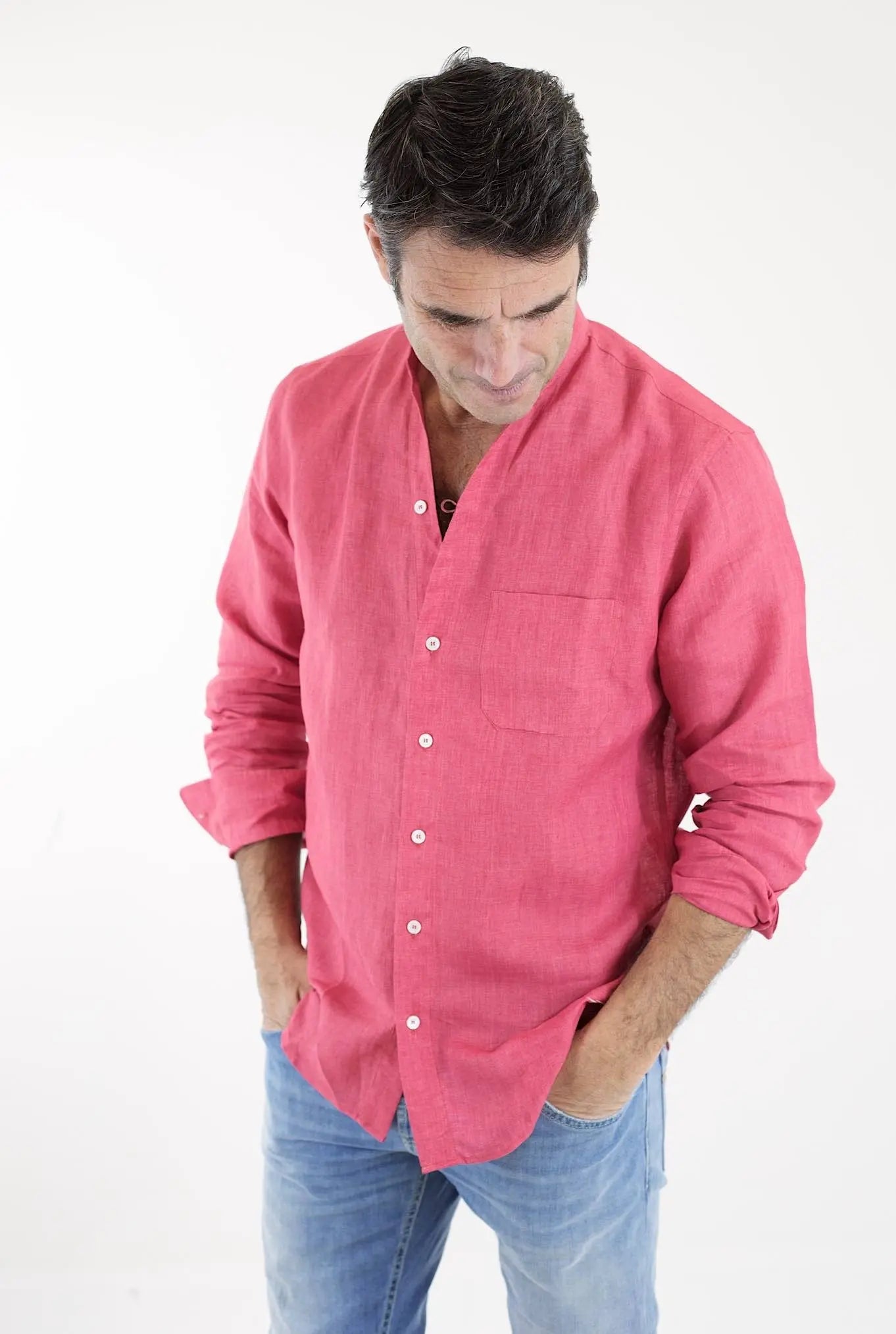 SEASE Camicia ML Fish Tail Lino Blossom - Guarino Store
