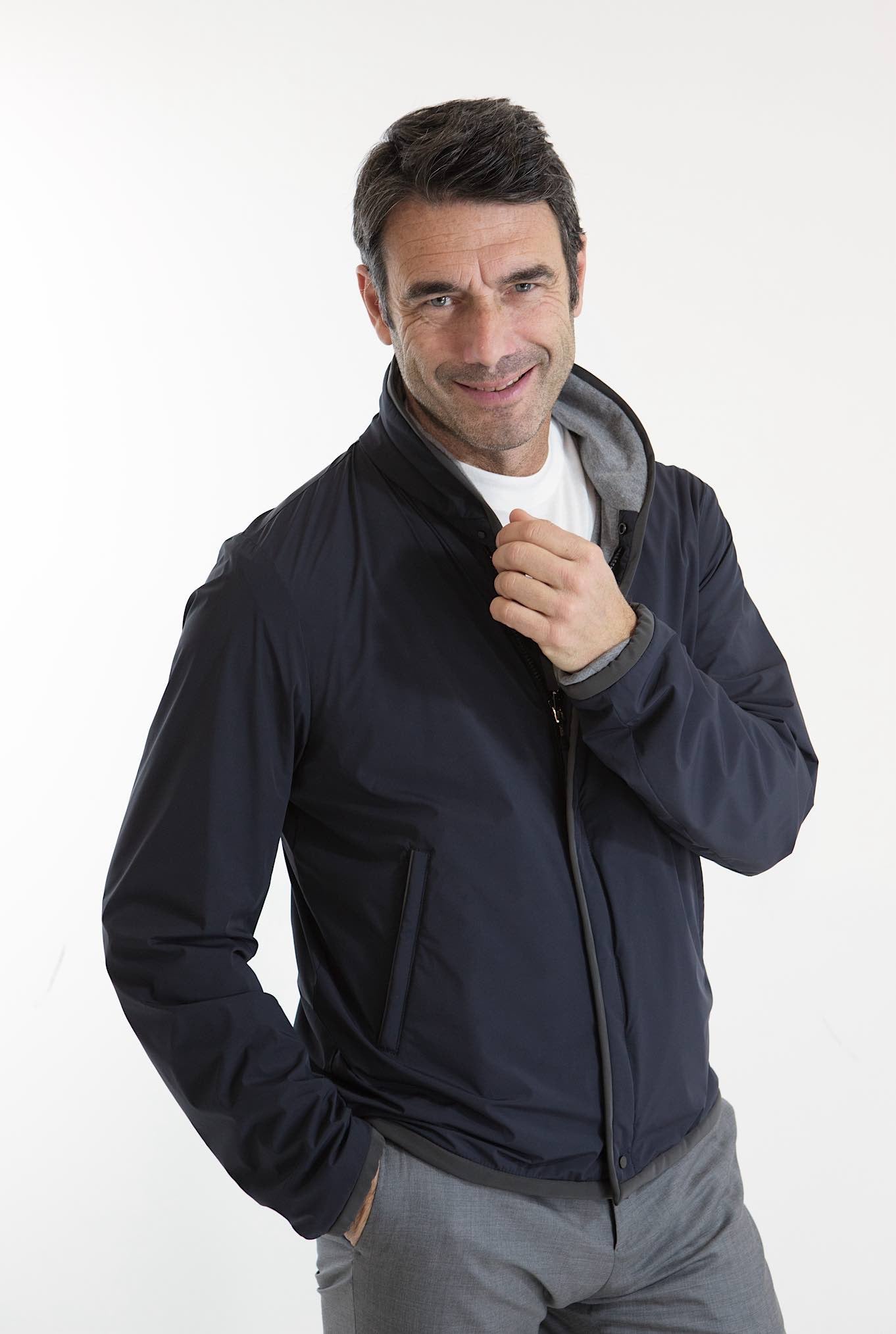 SEASE Giubbino Reversibile mod. Jibset Blu Grigio - Guarino Store