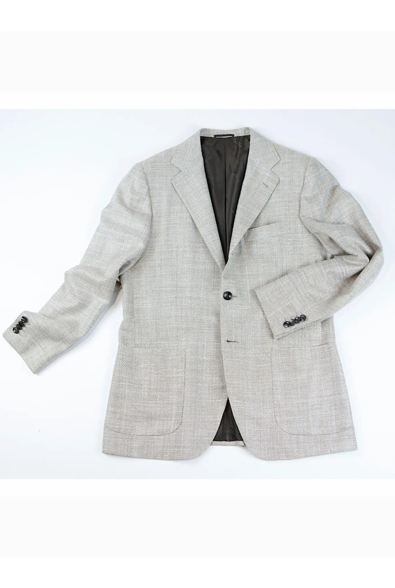 KITON Giacca Spinata Cashmere Seta Lino Beige - Guarino Store