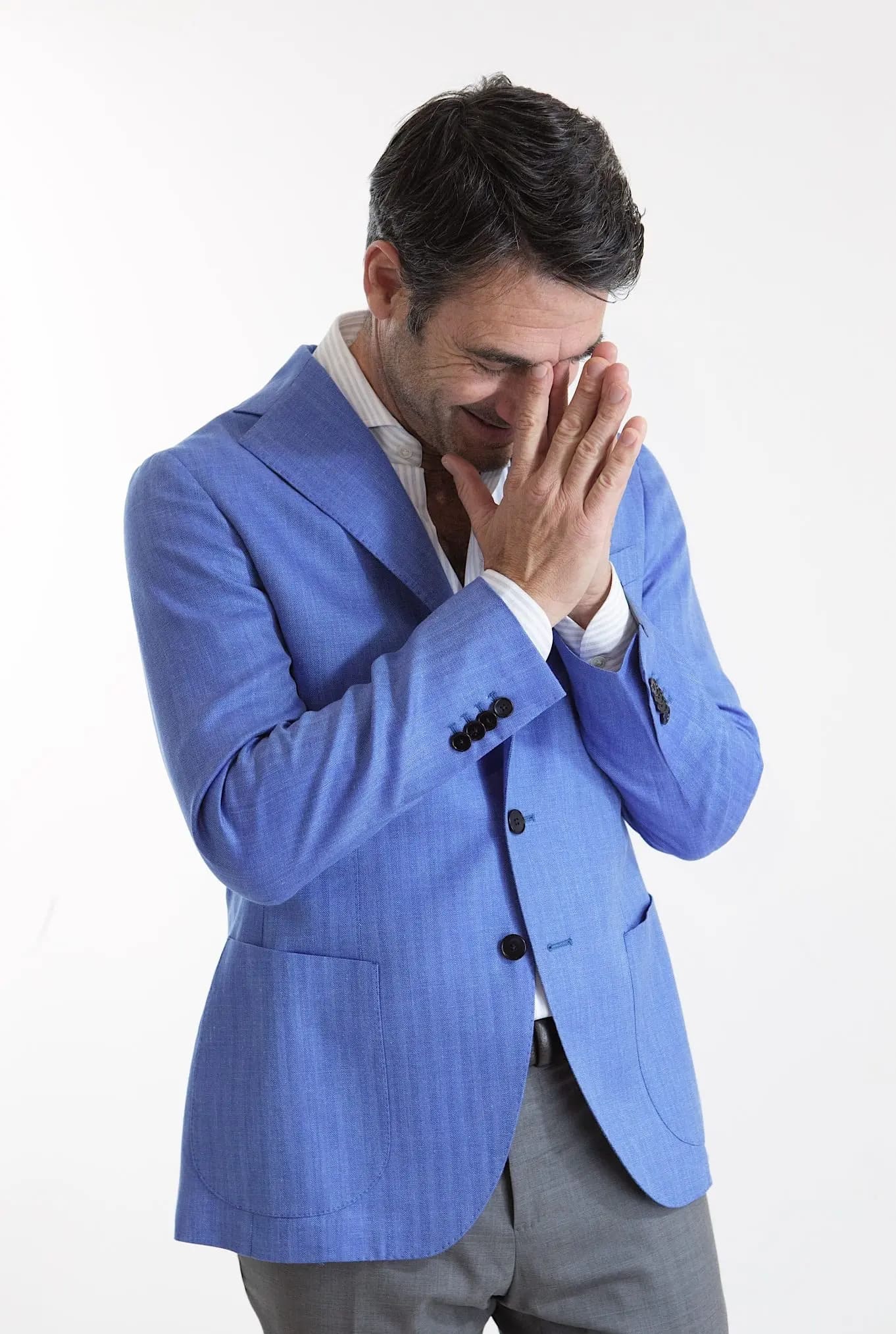 Giacca Spigata tessuto Loro Piana - Guarino Store