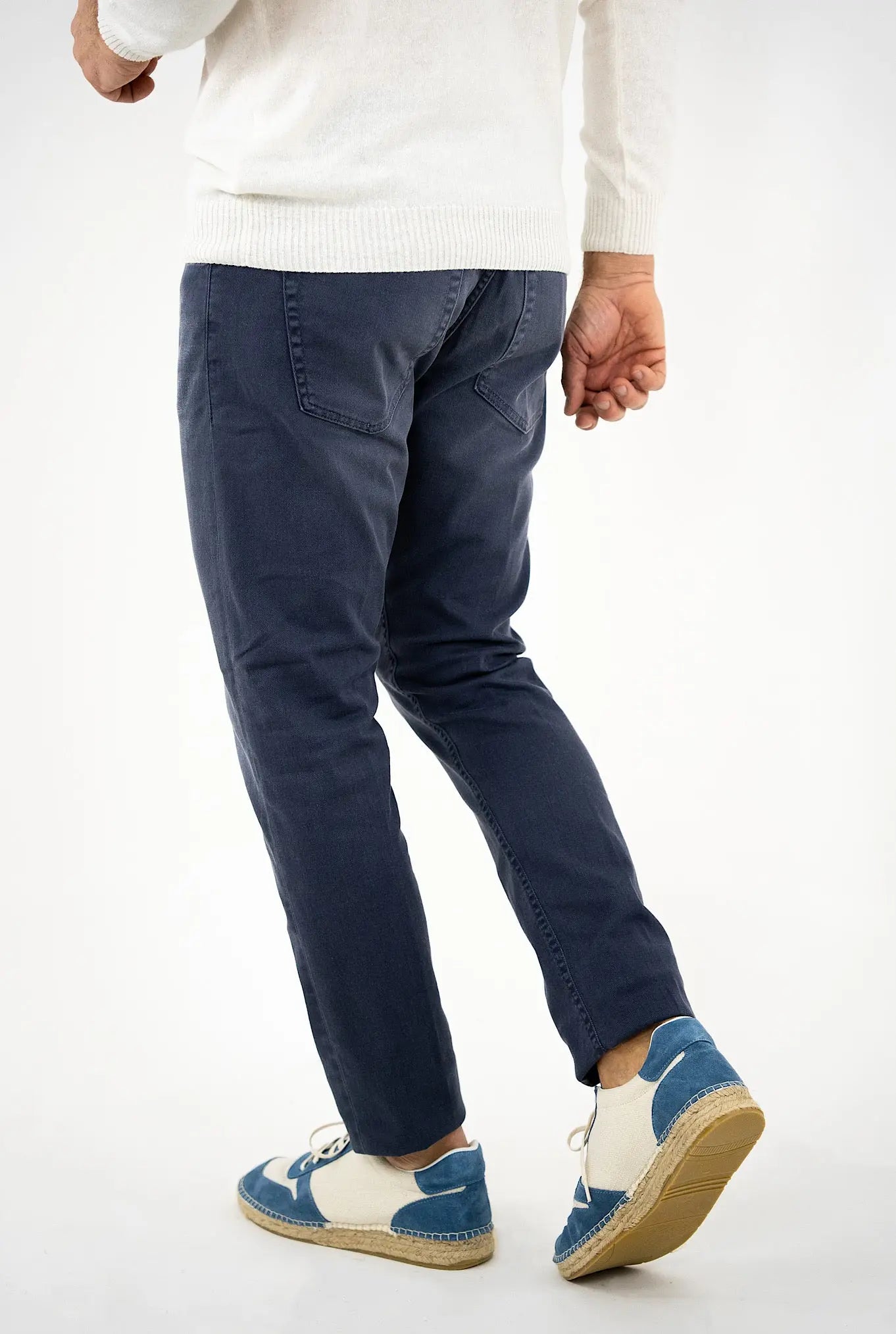 Pantaloni "Icon" Bull Stretch 5 tasche Blu DONDUP