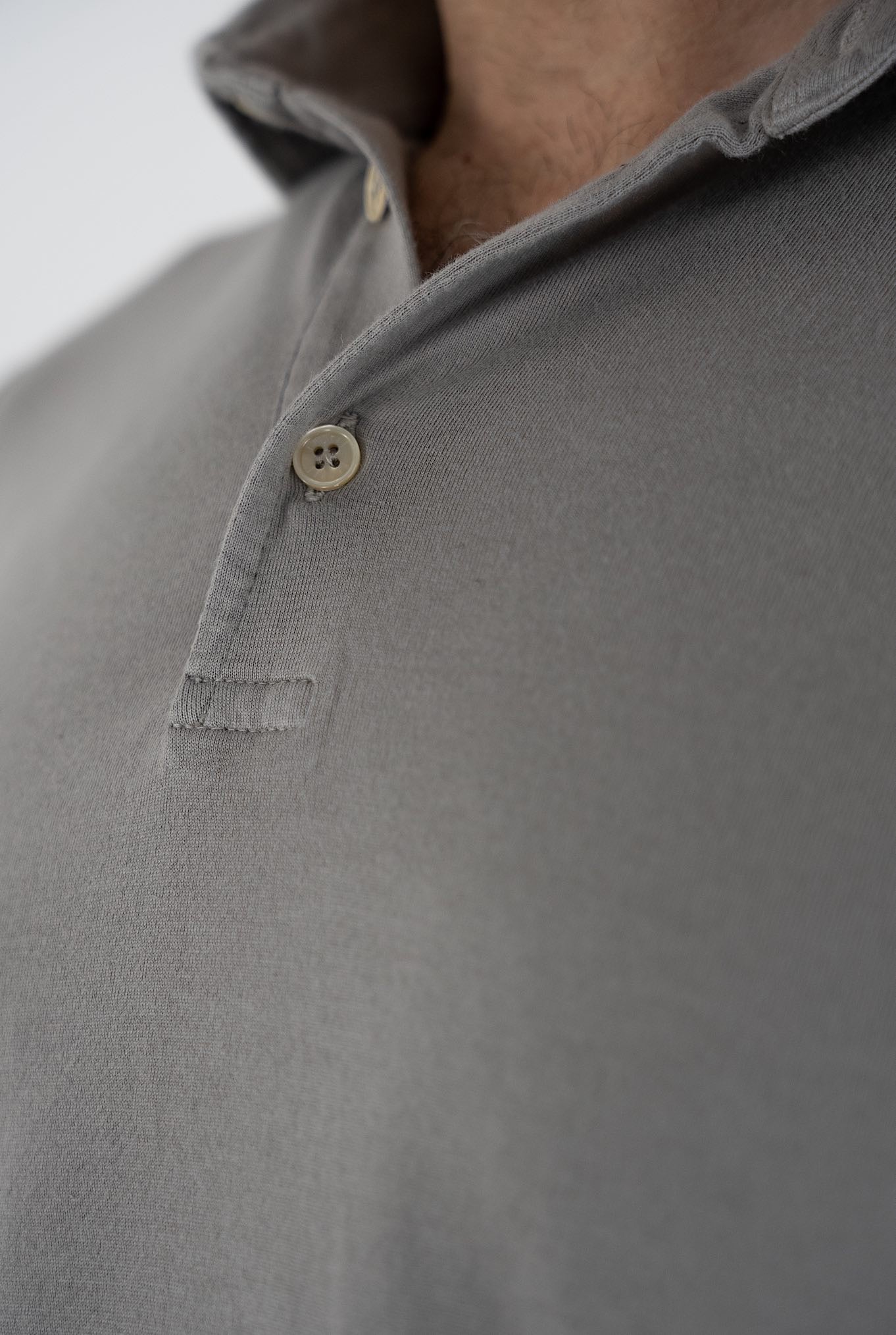 FEDELI Polo Maniche Lunghe mod. Zero Cotone Beige - Guarino Store