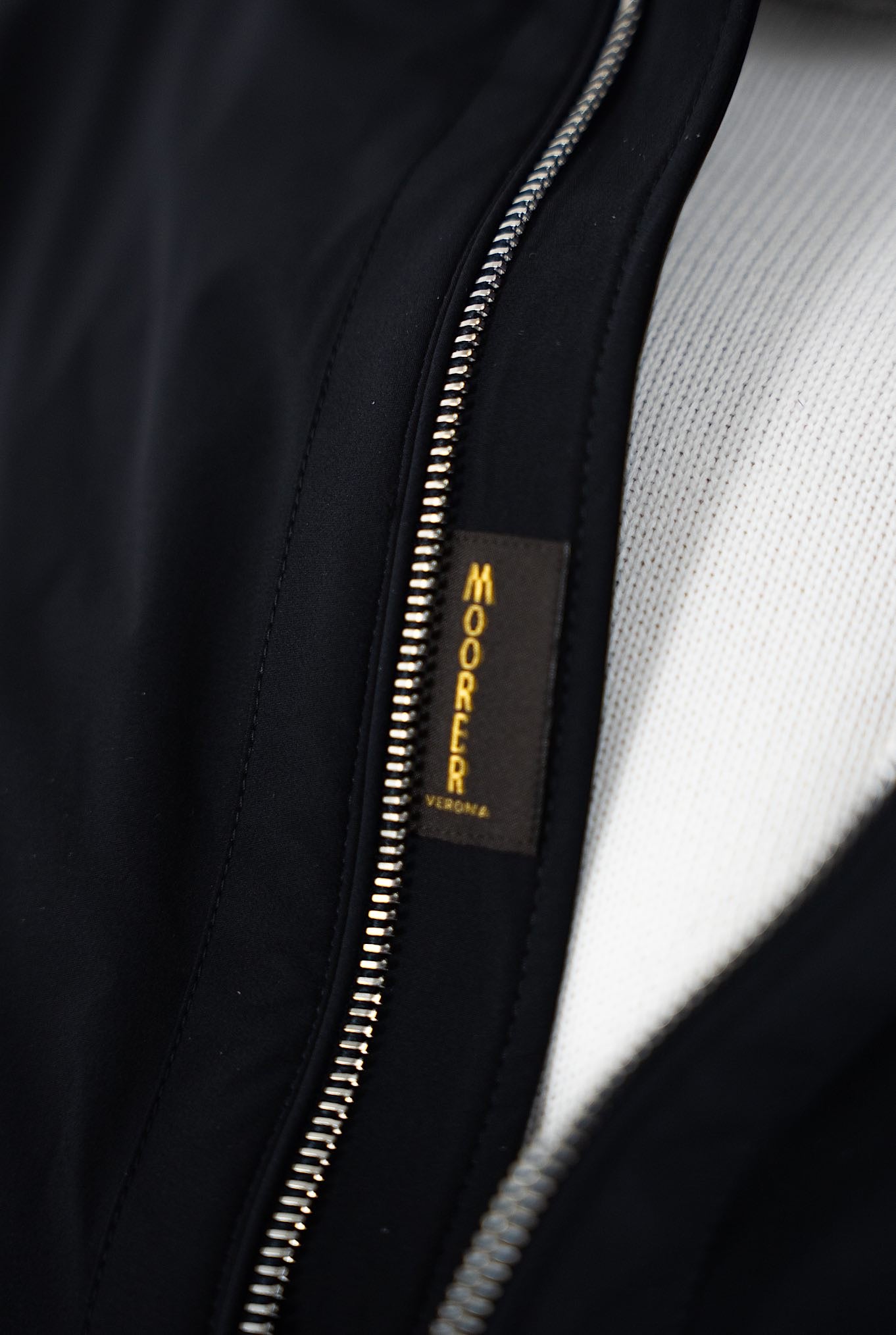 MOORER Bomber mod. Alberti Stretch Water Resistant Blu Scuro - Guarino Store