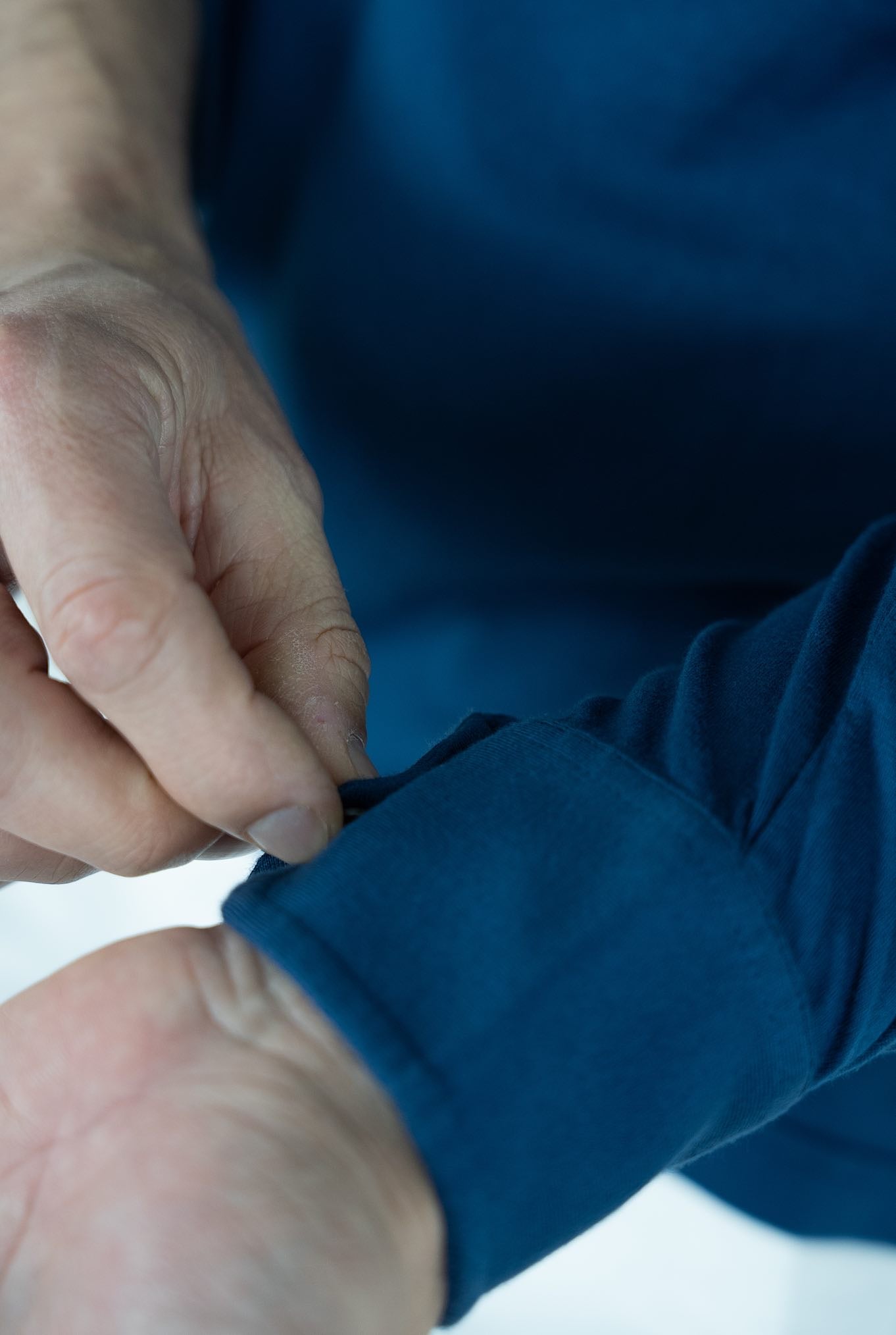 FEDELI Polo Maniche Lunghe mod. Zero Cotone Blu - Guarino Store