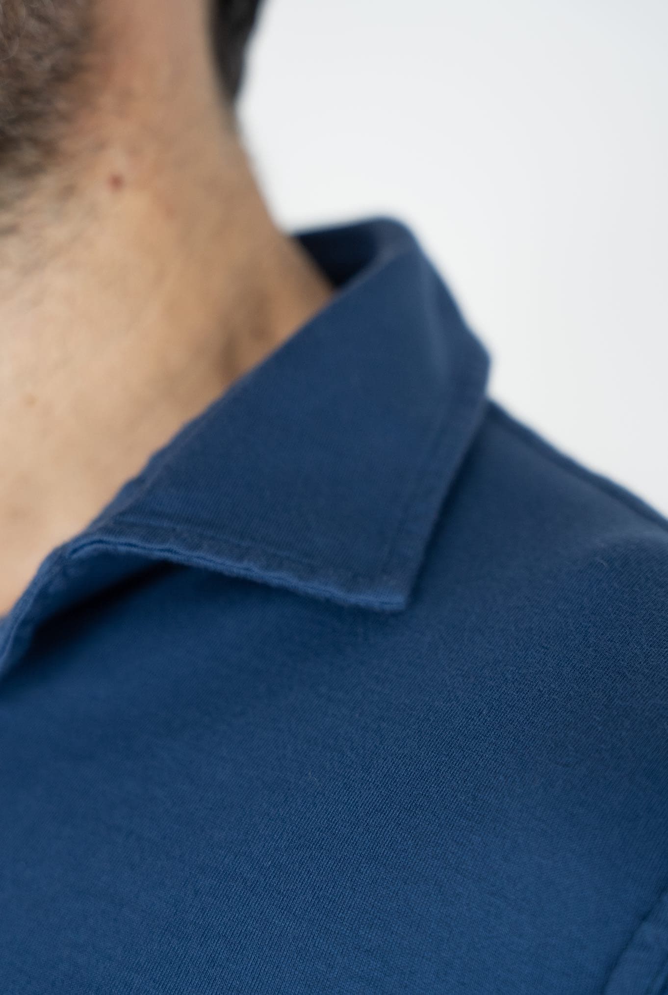 FEDELI Polo Maniche Lunghe mod. Zero Cotone Blu FEDELI