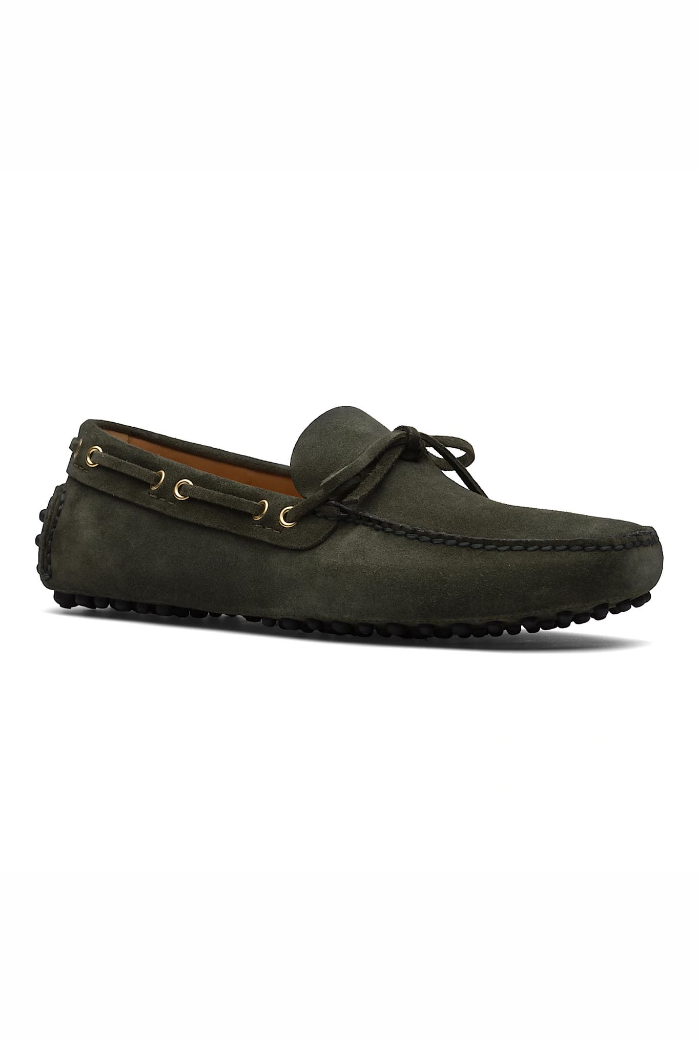 Mocassino Suede Verde Mimetico CAR SHOE