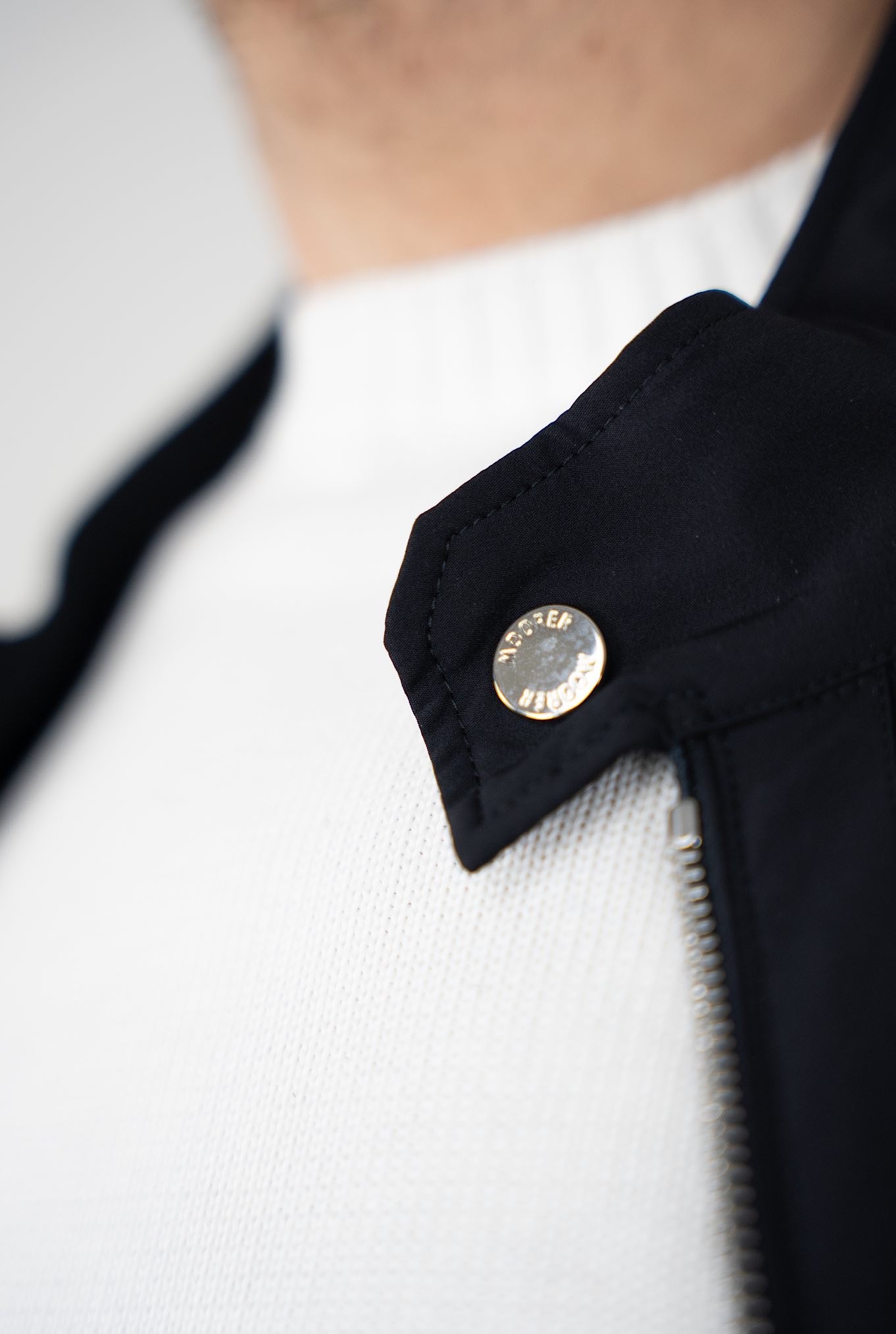 MOORER Bomber mod. Alberti Stretch Water Resistant Blu Scuro - Guarino Store