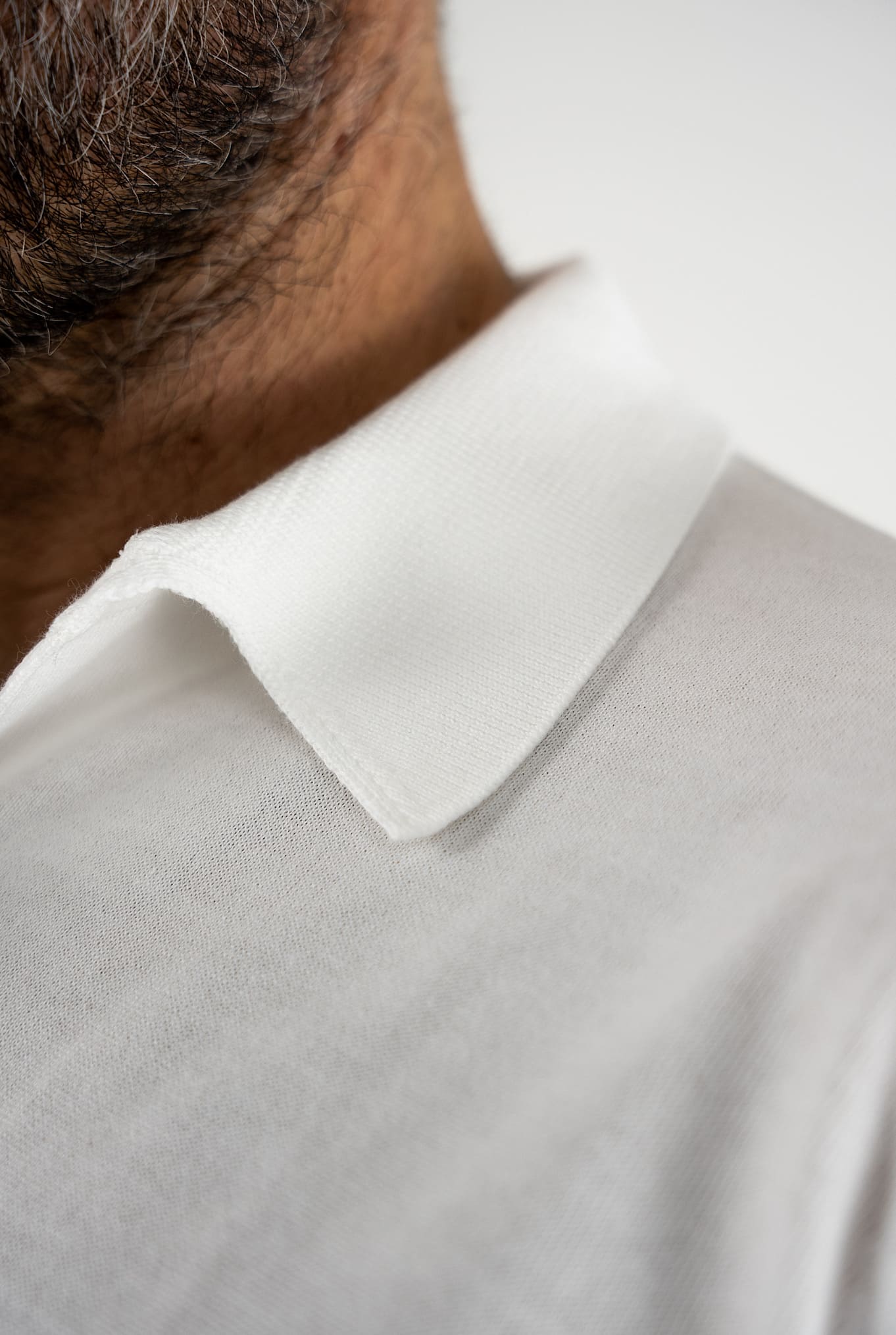 JOHN SMEDLEY Polo mod. Adrian Cotone Sea Island Bianco - Guarino Store