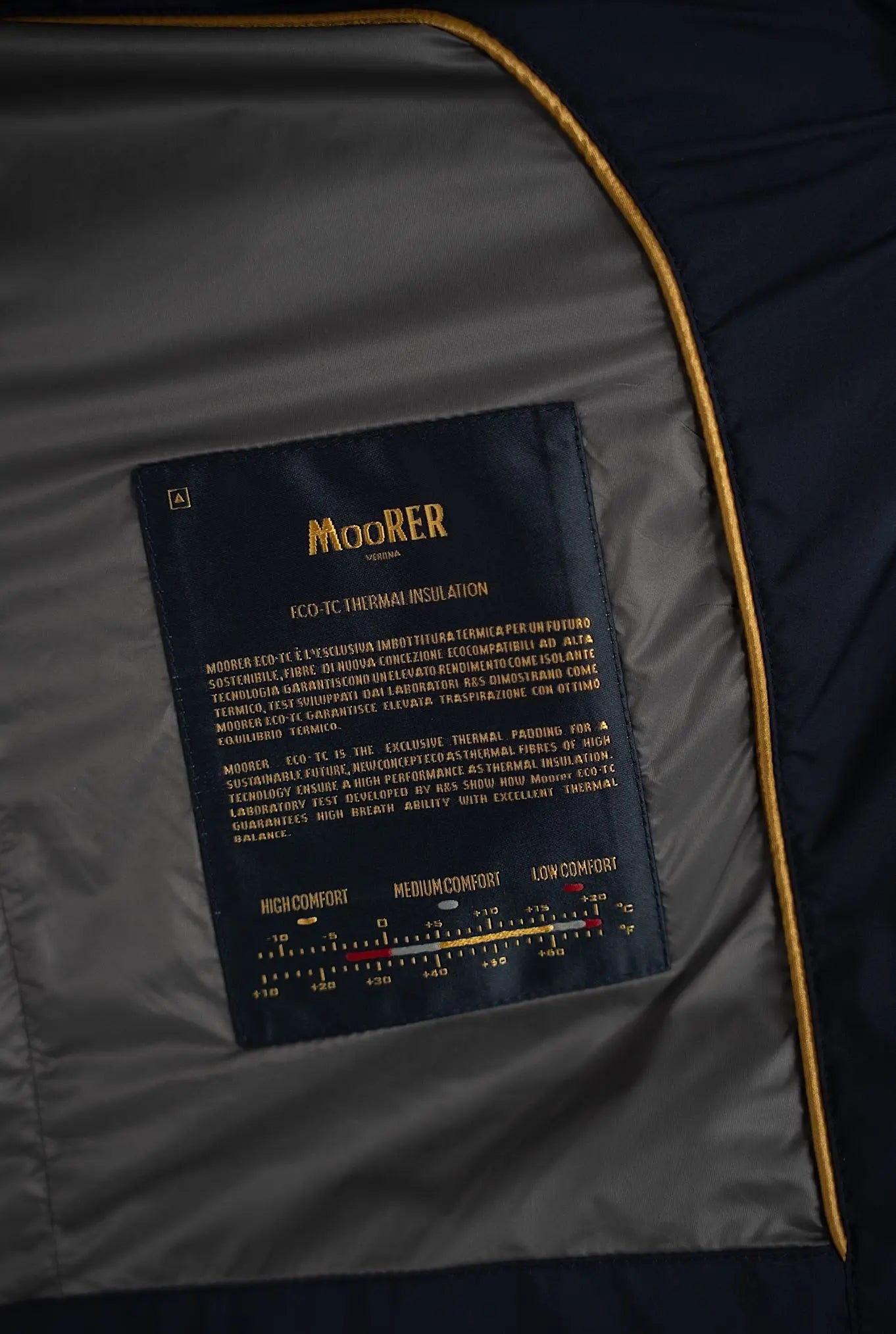 MOORER Gilet mod. Senio Super Leggero Idrorepellente Blu Navy - Guarino Store