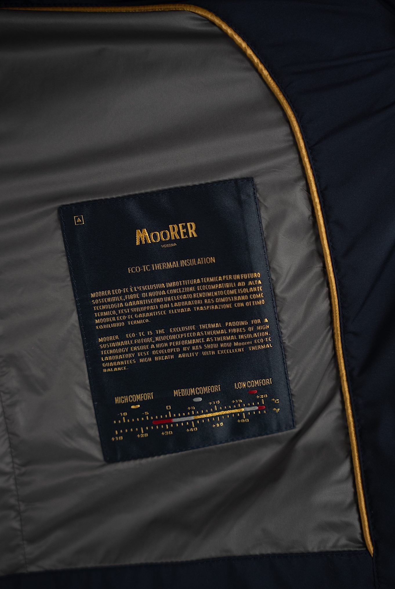 MOORER Gilet mod. Senio Super Leggero Idrorepellente Blu Navy - Guarino Store