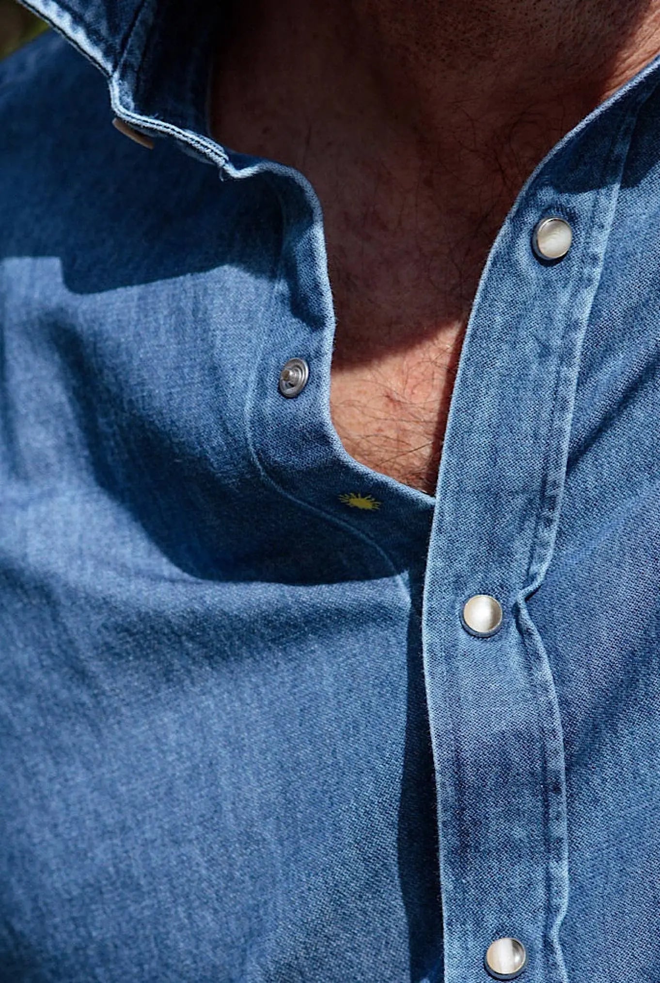 GIANNETTO PORTOFINO Camicia Denim Medio COMFORT FIT - Guarino Store