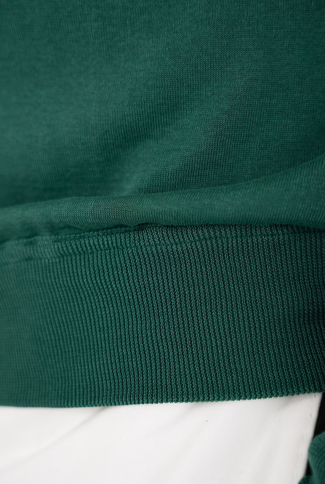 Maglia Girocollo Taglio Felpa Verde - Guarino Store