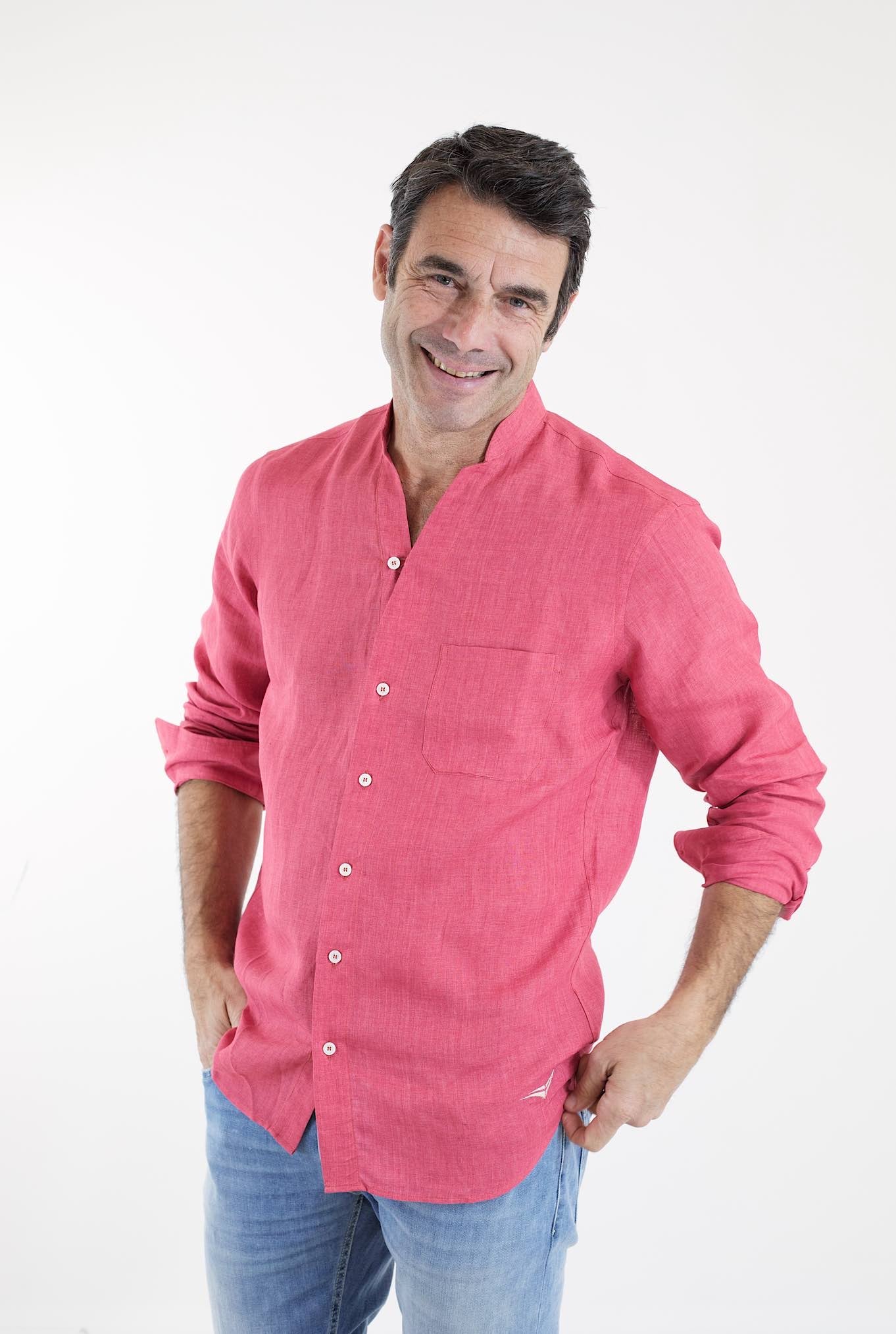 SEASE Camicia ML Fish Tail Lino Blossom - Guarino Store