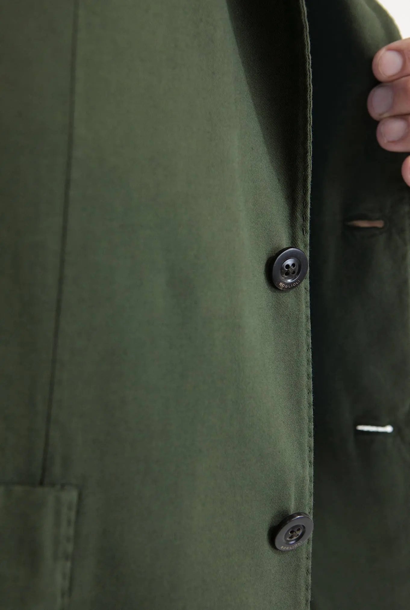 BOGLIOLI Giacca K-Jacket Cotone e Lino Verde - Guarino Store