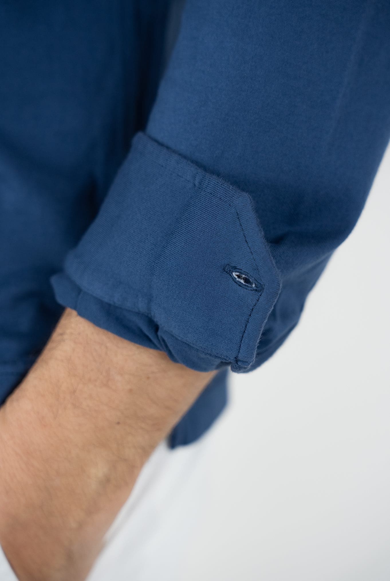 FEDELI Polo Maniche Lunghe mod. Zero Cotone Blu FEDELI
