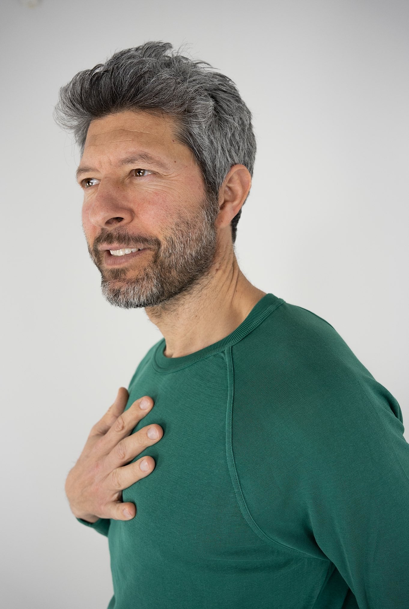 DRUMOHR Maglia Girocollo Taglio Felpa Verde - Guarino Store