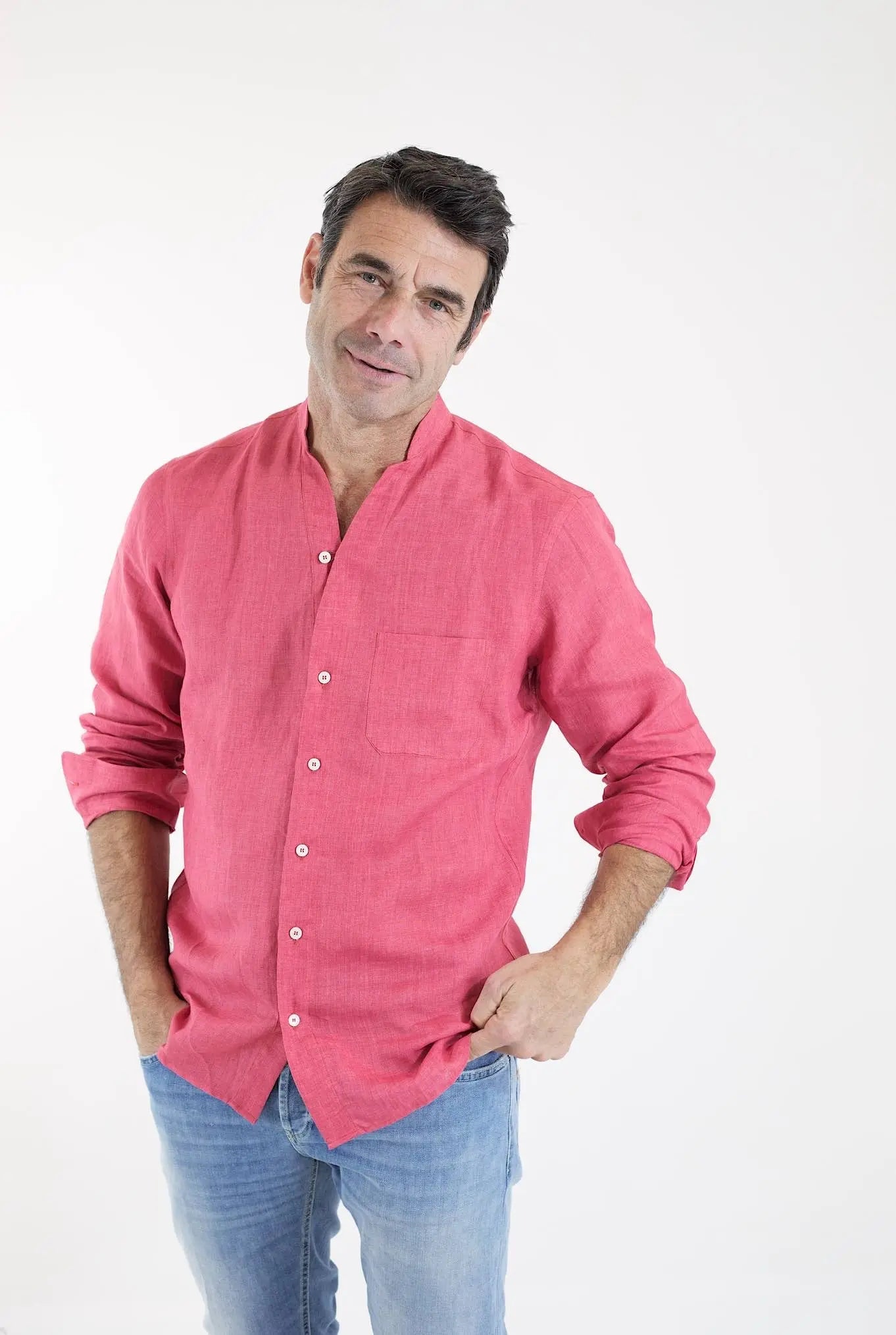 SEASE Camicia ML Fish Tail Lino Blossom - Guarino Store