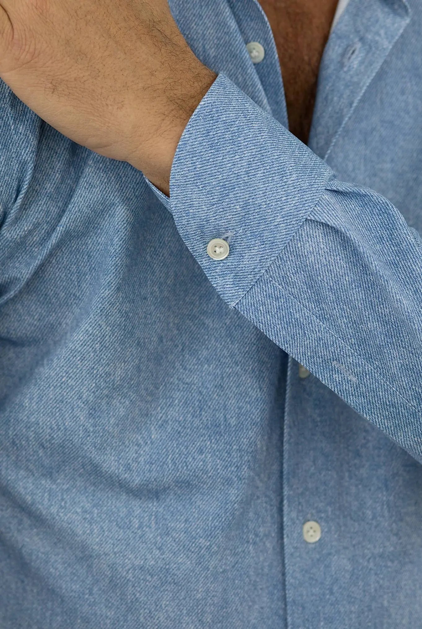 FFF Camicia Active Effetto Denim Azzurro - Guarino Store