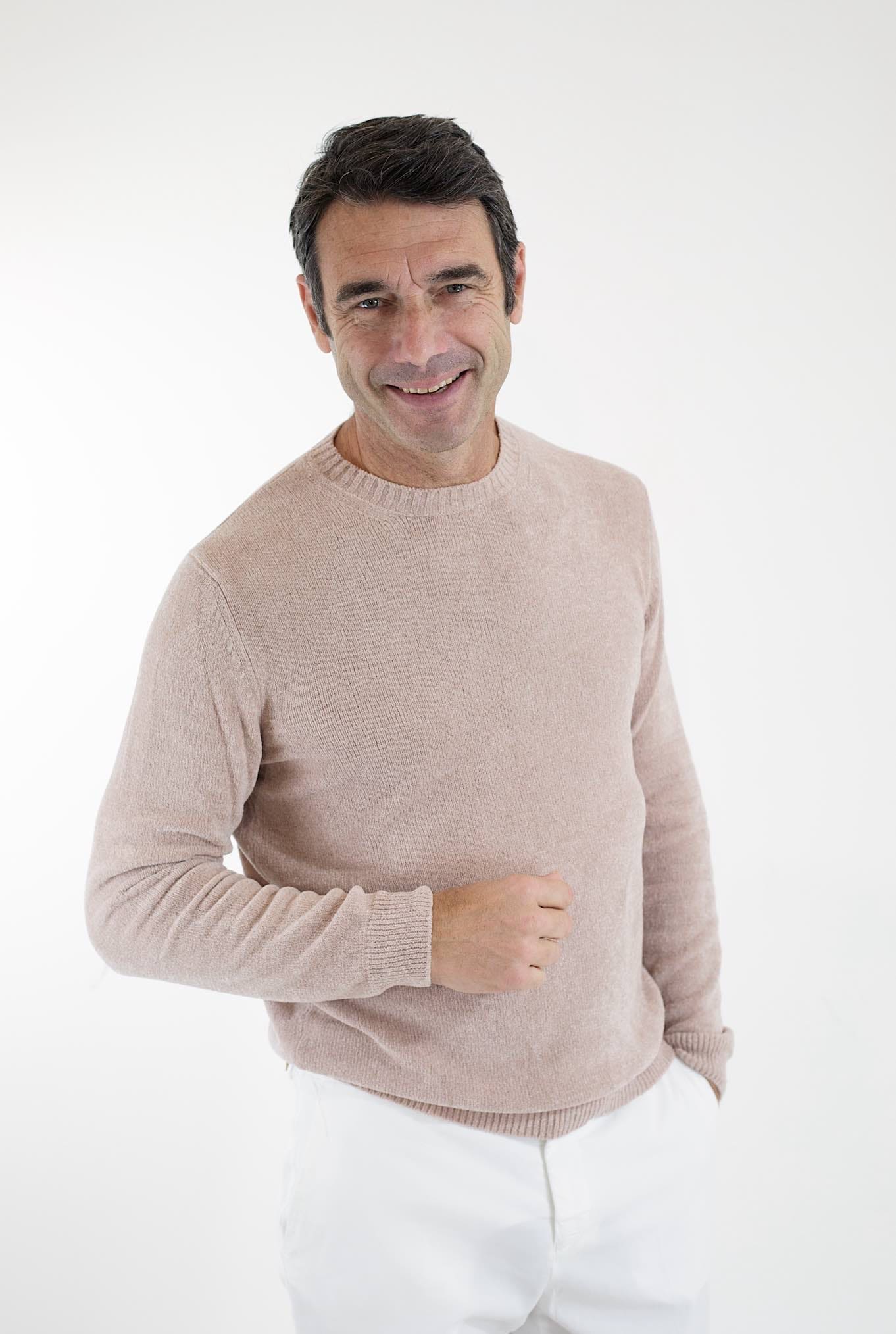 Girocollo ML in Ciniglia Beige - Guarino Store