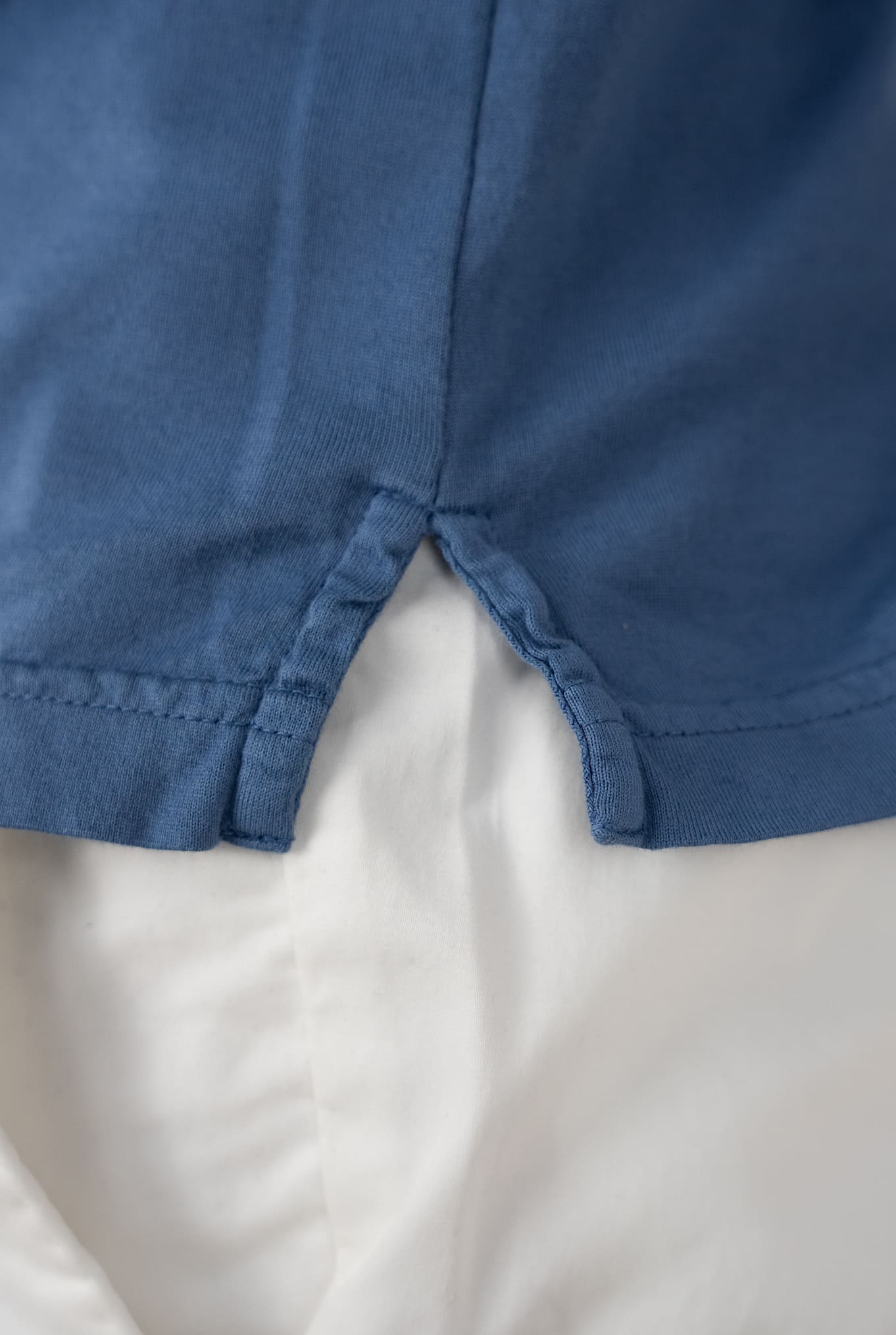 Polo Maniche Lunghe mod. Zero Cotone Blu medio FEDELI