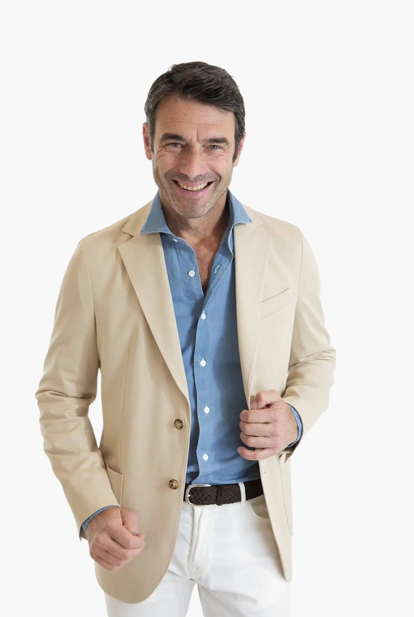 CIRCOLO 1901 Giacca Monopetto Jersey Cotone Beige Chiaro CIRCOLO 1901
