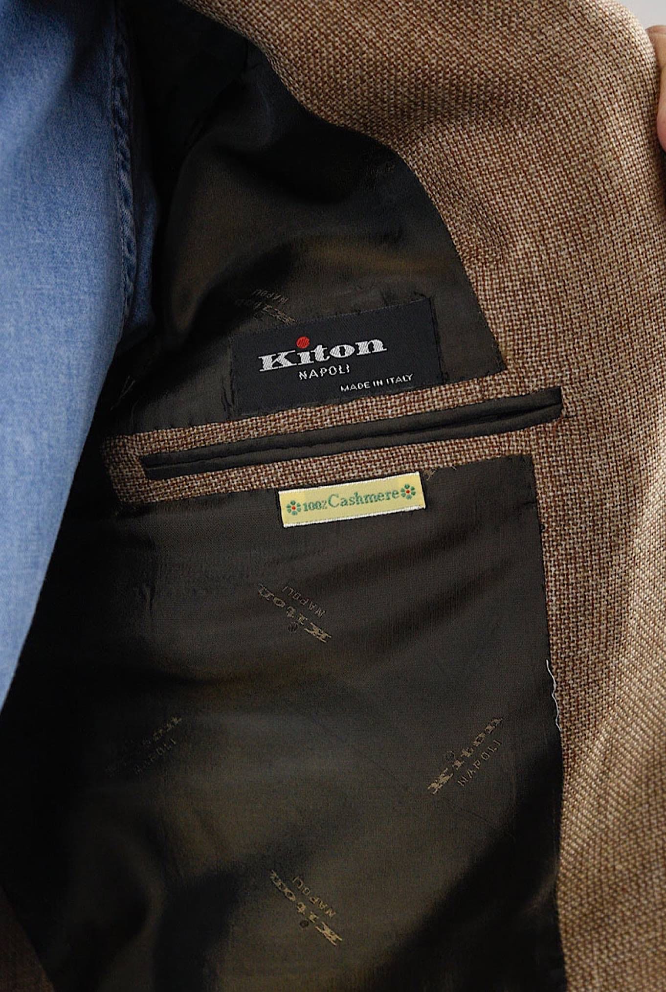 Giacca Cashmere Tabacco KITON