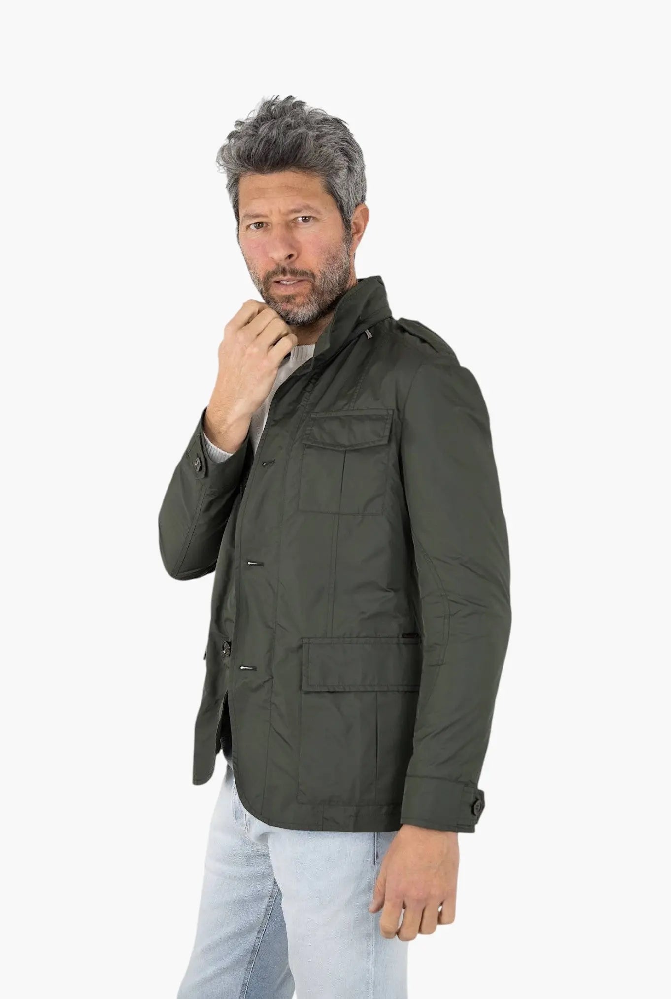 MOORER Field Jacket mod. Porto Idrorepellente Verde MOORER