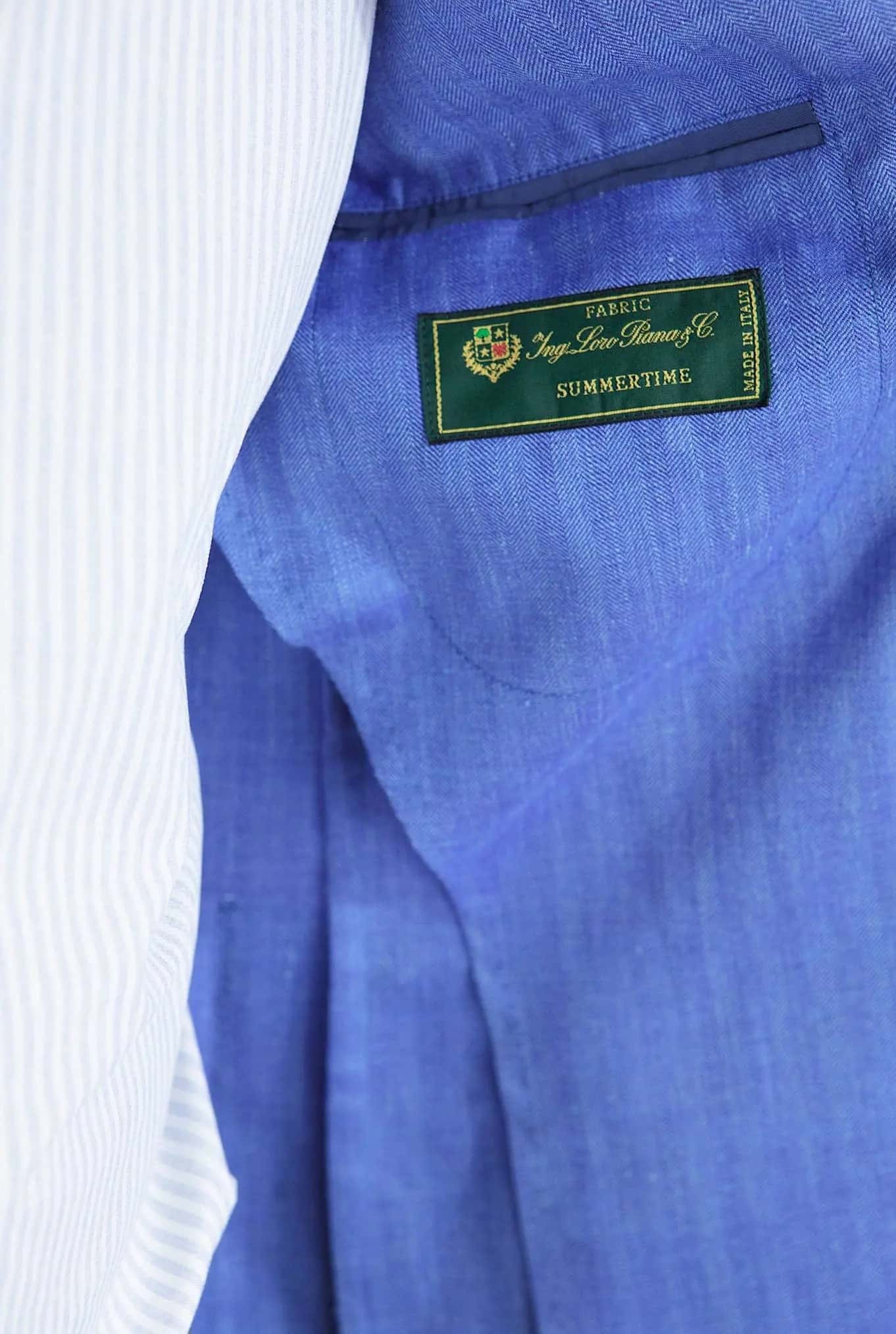 Giacca Spigata tessuto Loro Piana - Guarino Store
