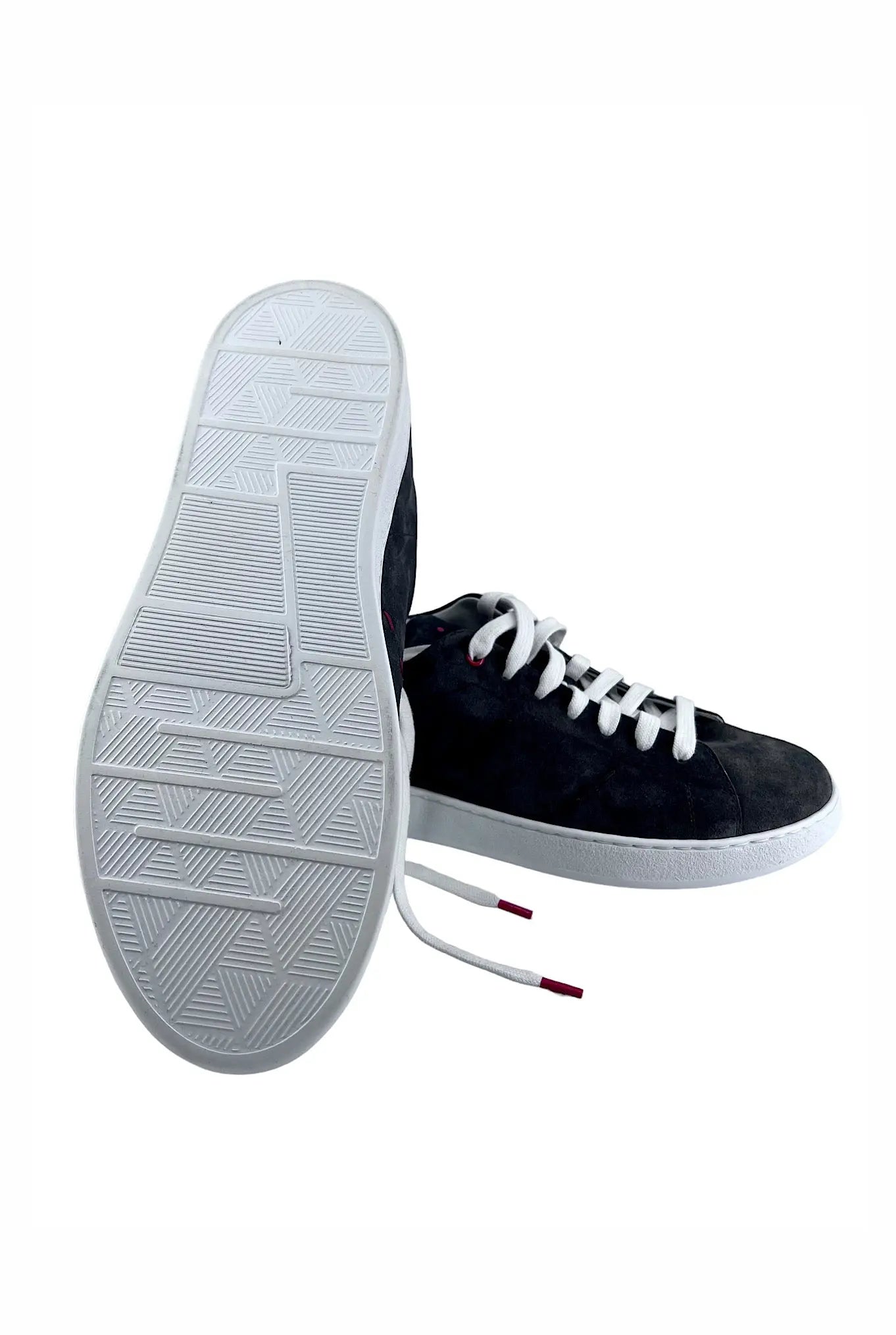 Sneakers in Suede Grigio - Guarino Store