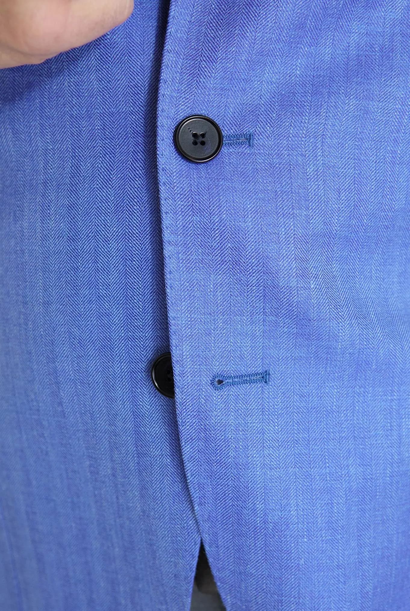Giacca Spigata tessuto Loro Piana - Guarino Store