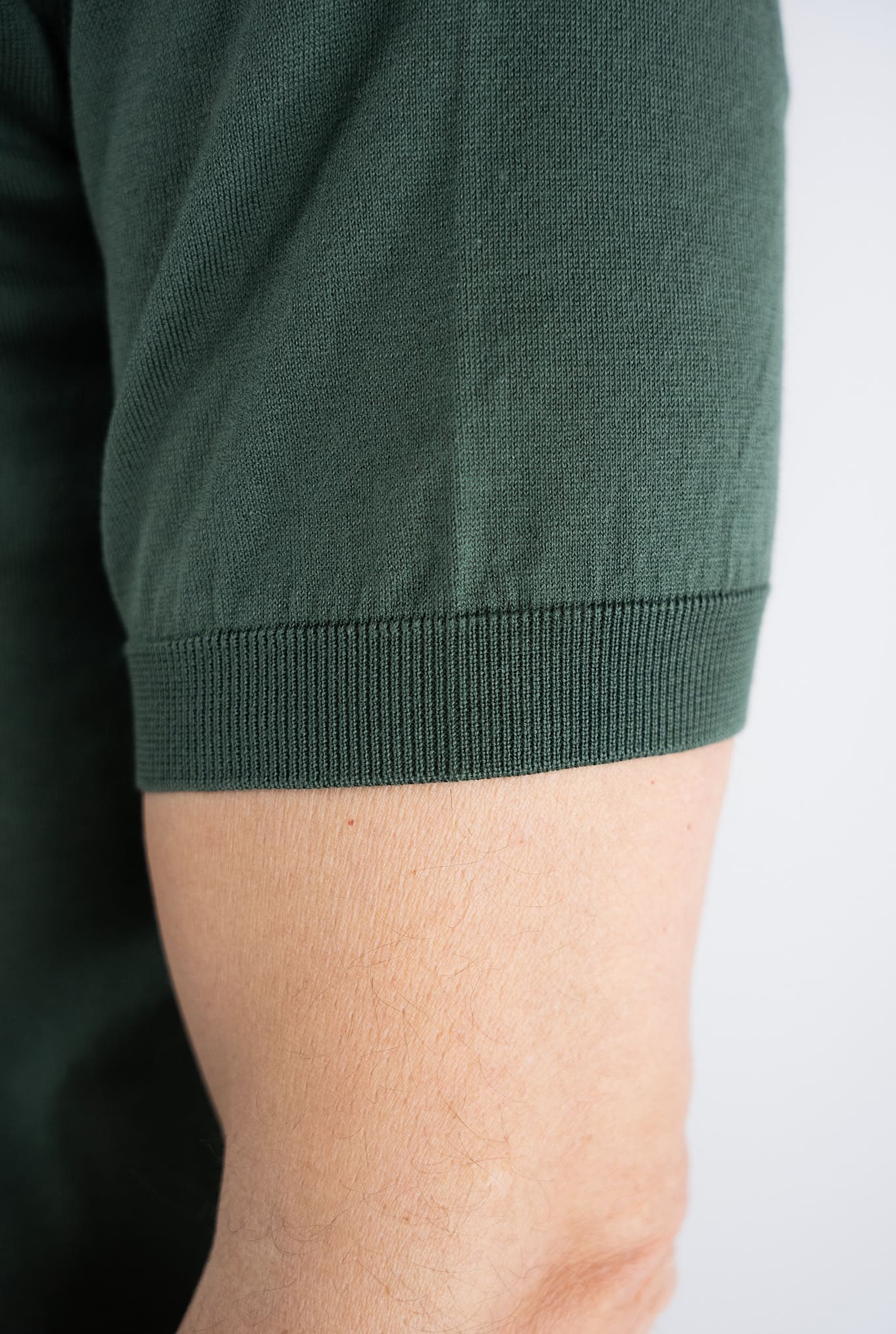 Polo "Adrian" Cotone Sea Island Verde JOHN SMEDLEY